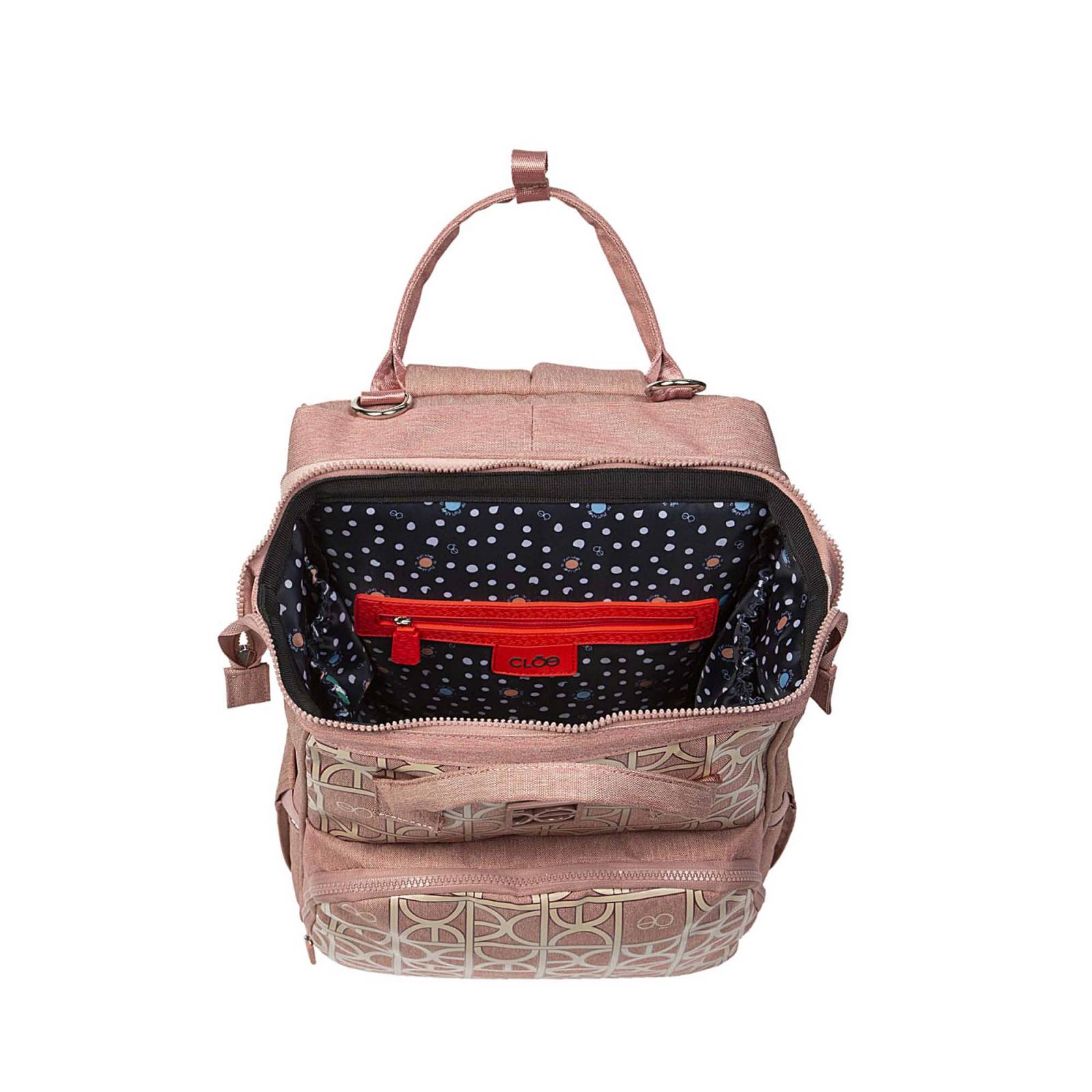 Pañalera Tipo Mochila Cloe Mom   Baby Nylon con Accesorios