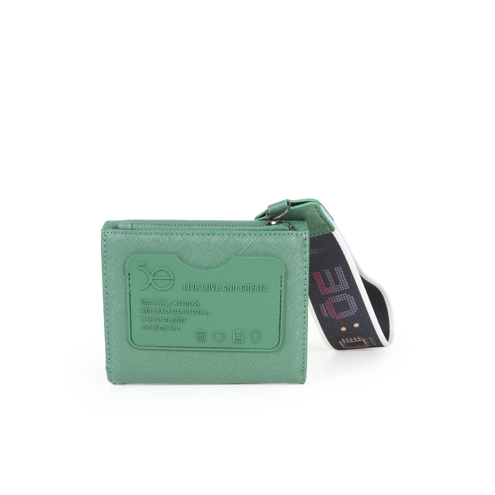 Cartera Flap para Mujer Cloe Material Reciclado con Maneral