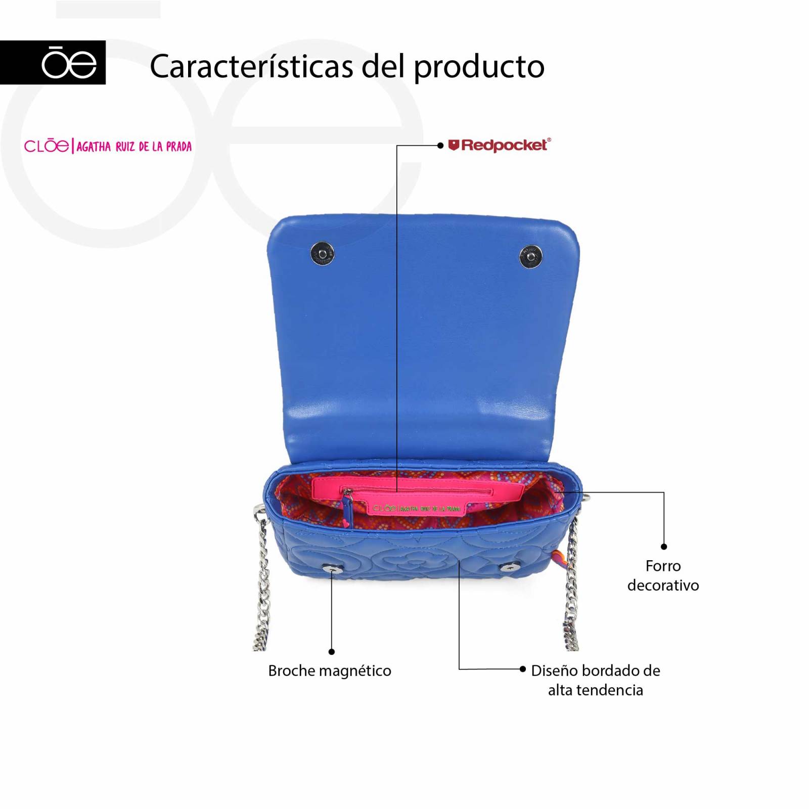 Bolsa Crossbody Acolchada Cloe By Agatha Ruiz de la Prada