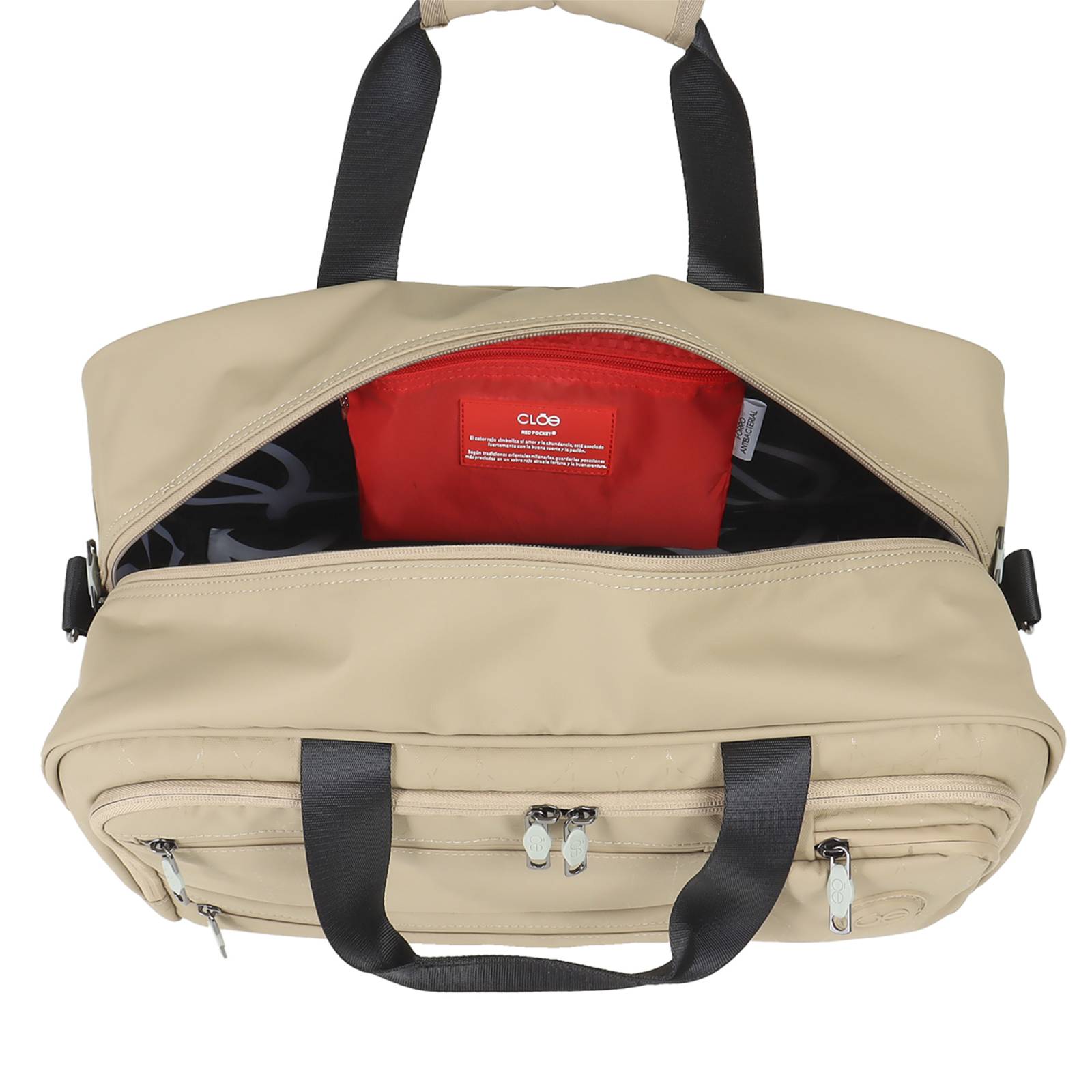 Duffle Bag Cloe Textil Cierres Resistentes al Agua