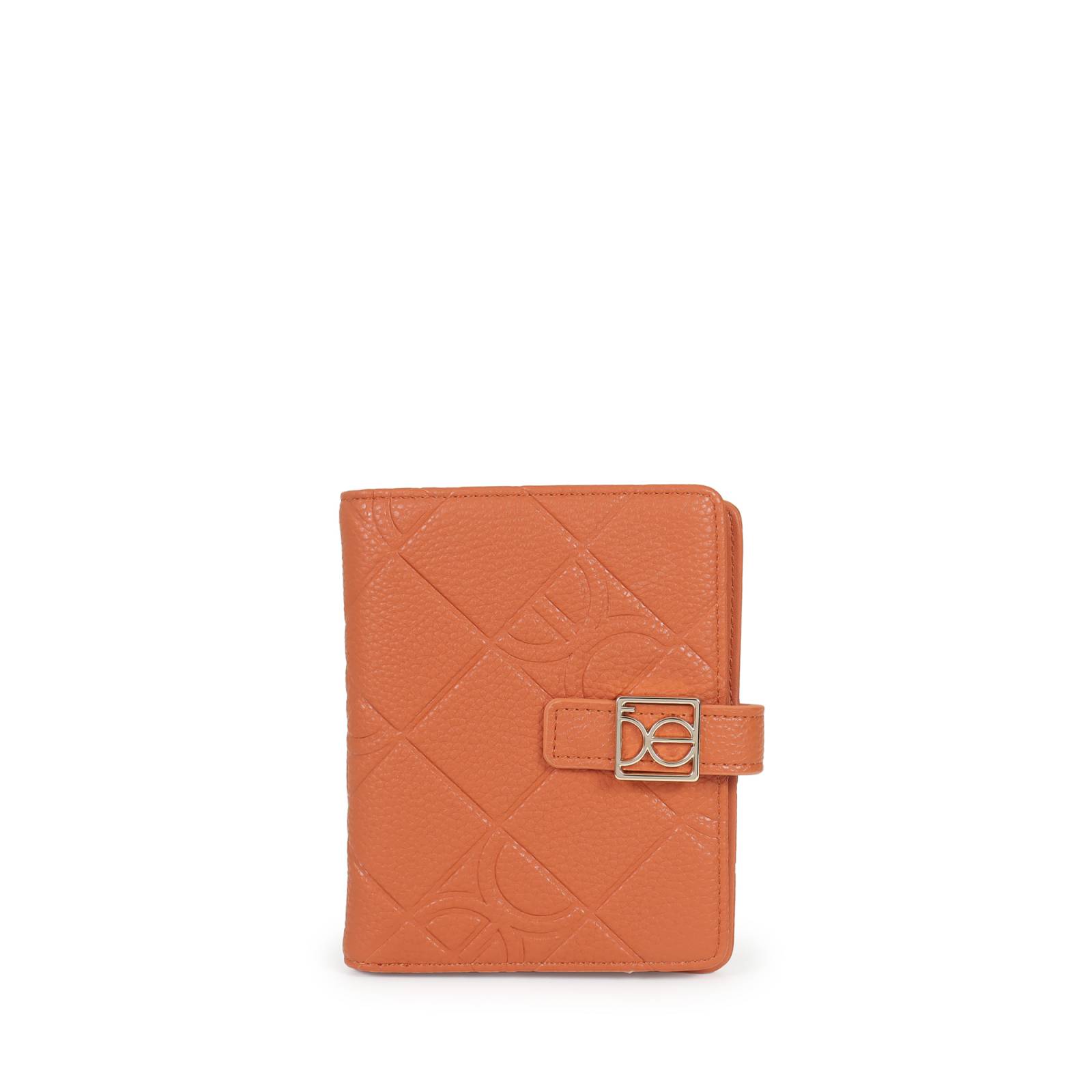 Cartera Porta Pasaporte para Mujer Cloe Monograma Troquelado