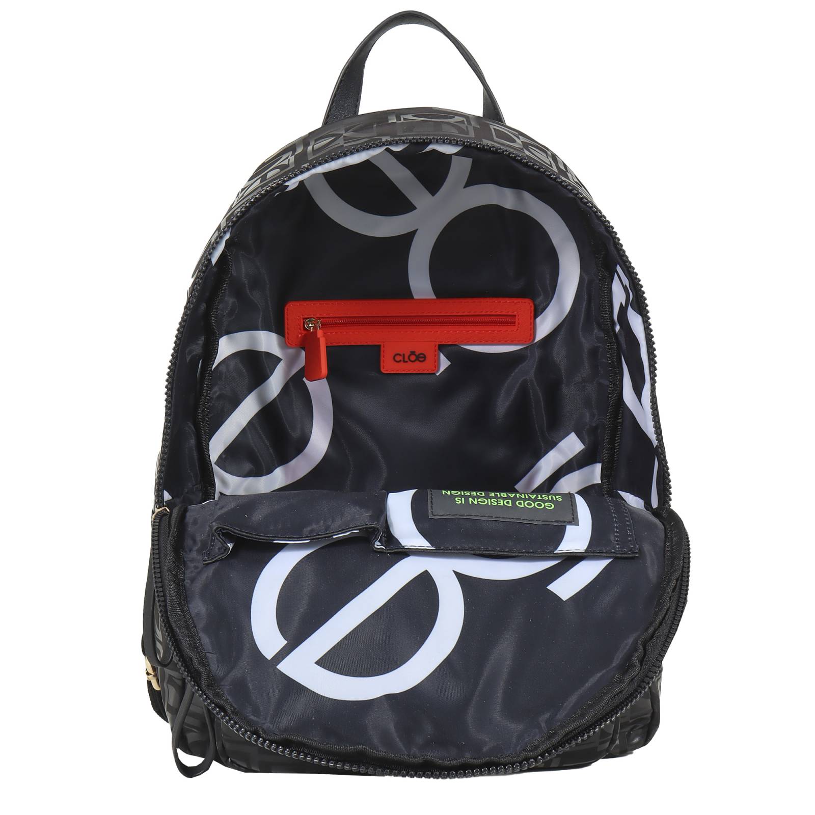 Mochila para Mujer Cloe Nylon Estampado Glossy