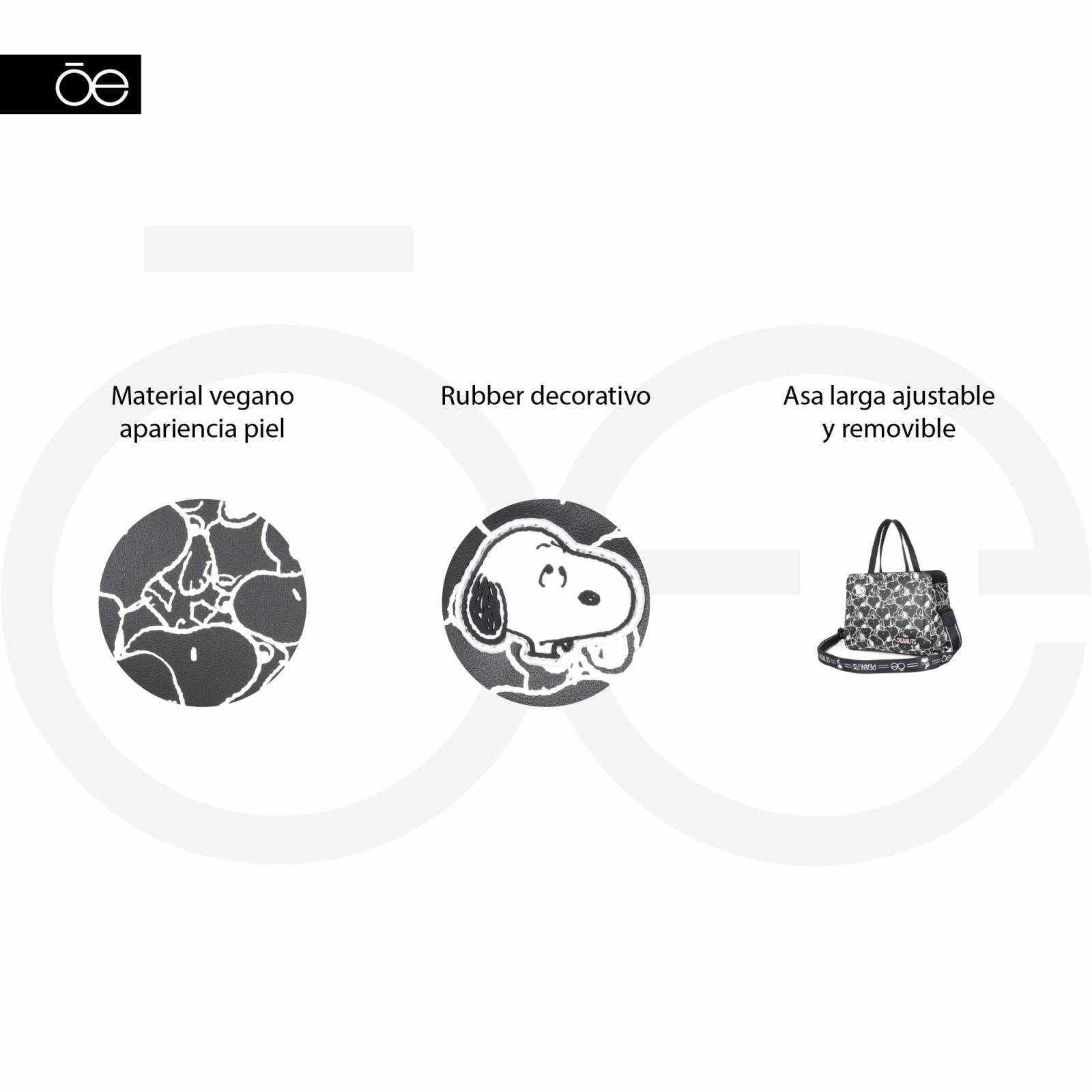 Bolsa Tote para Mujer Peanuts x Oe Diseño Acolchado