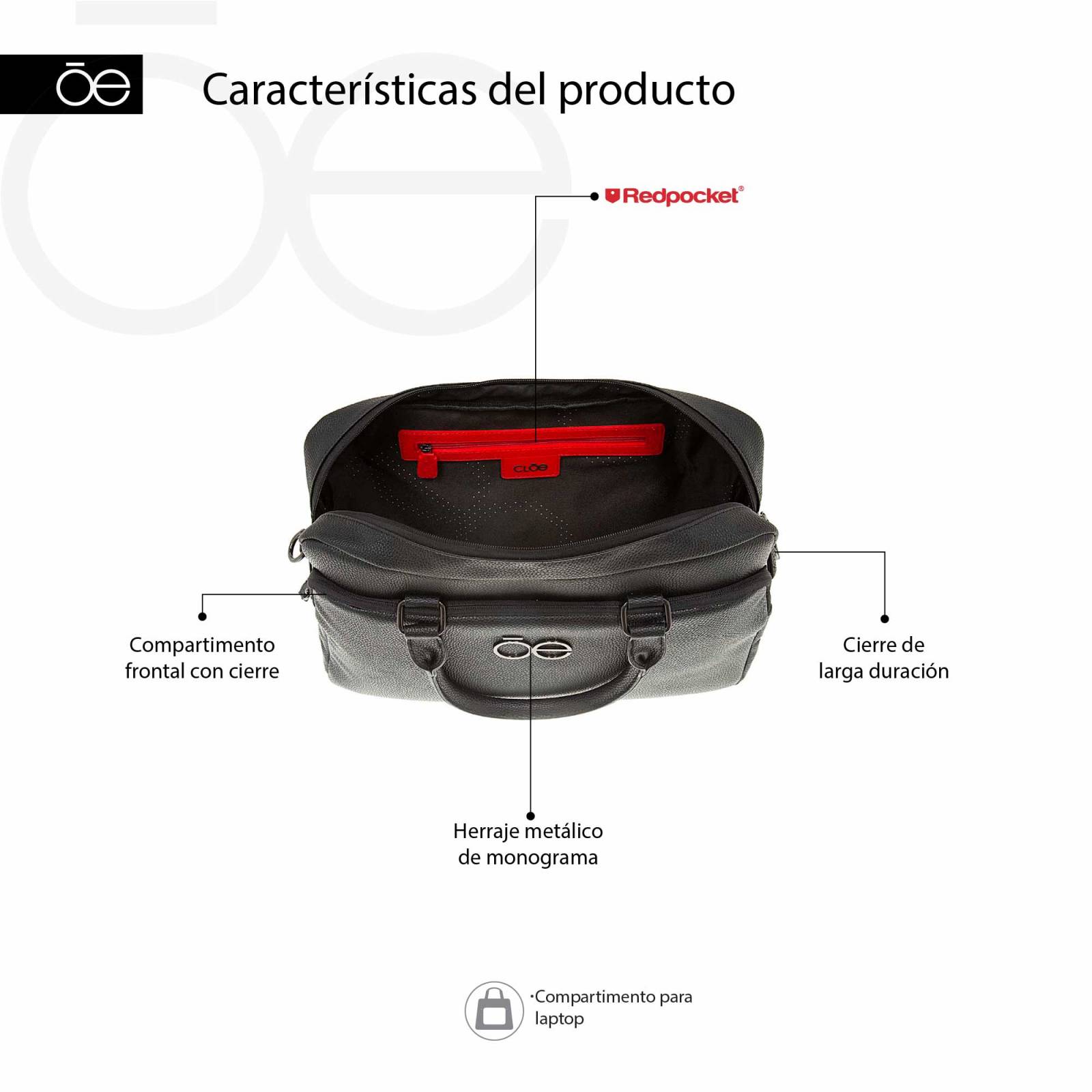 Portafolio para Hombre Cloe Porta Laptop 15