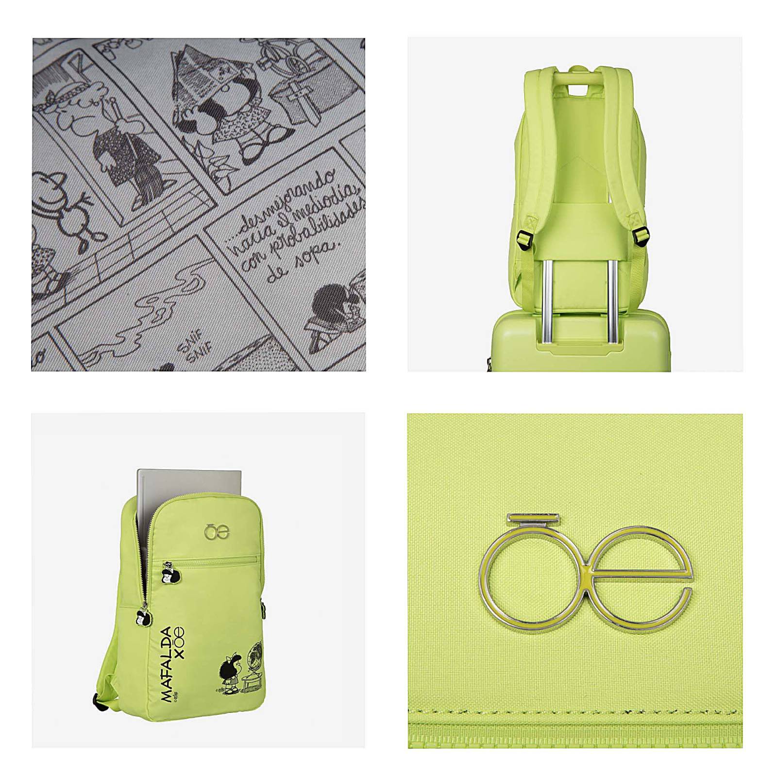 Mochila Porta Laptop para Mujer 15 plg Mafalda x Cloe