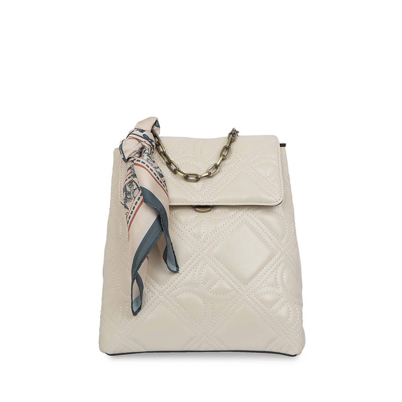 Mochila Cloe Para Mujer Estampado Floral con Mascada