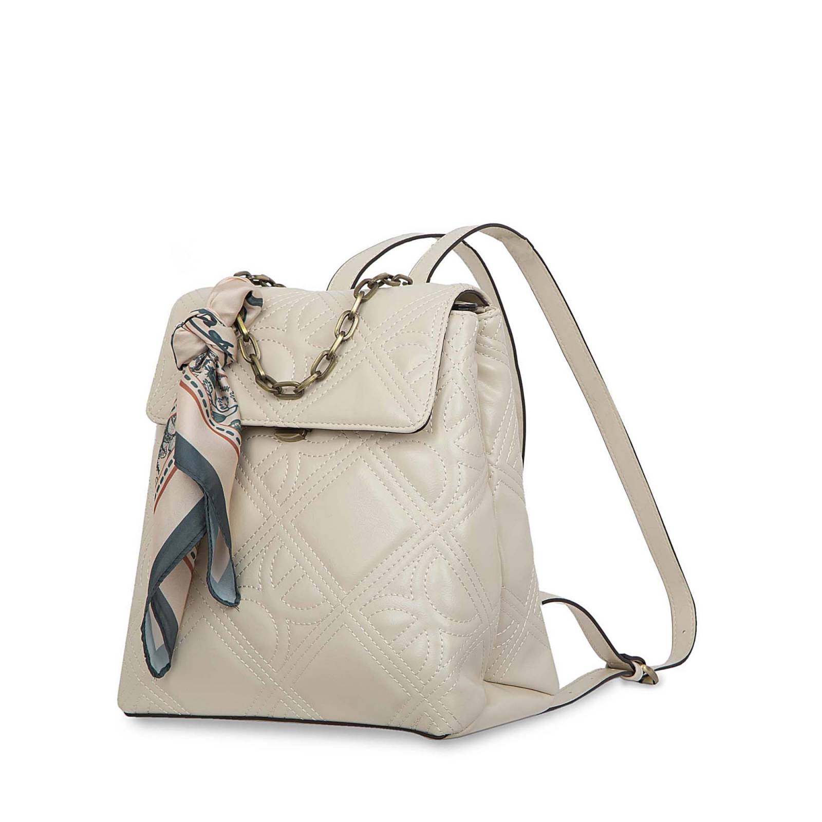 Mochila Cloe Para Mujer Estampado Floral con Mascada