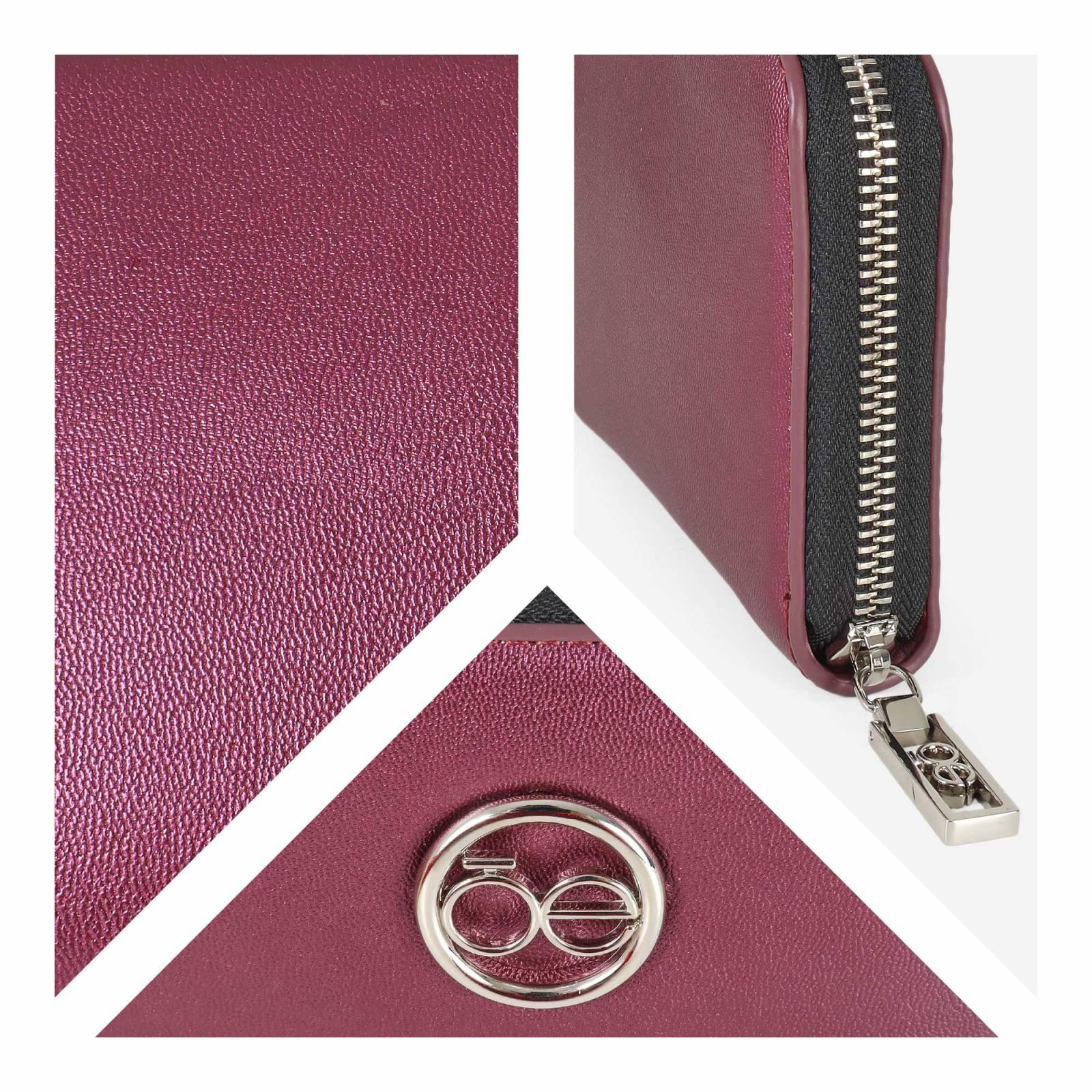 Cartera Mediana para Mujer Cloe Cierre Sencillo 