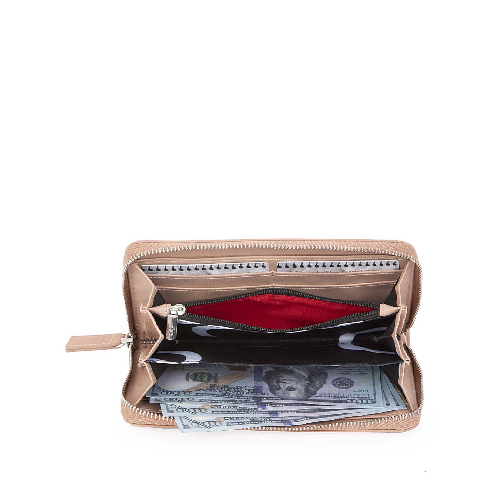 Cartera Grande para Mujer Cloe Lisa con Cierre sencillo