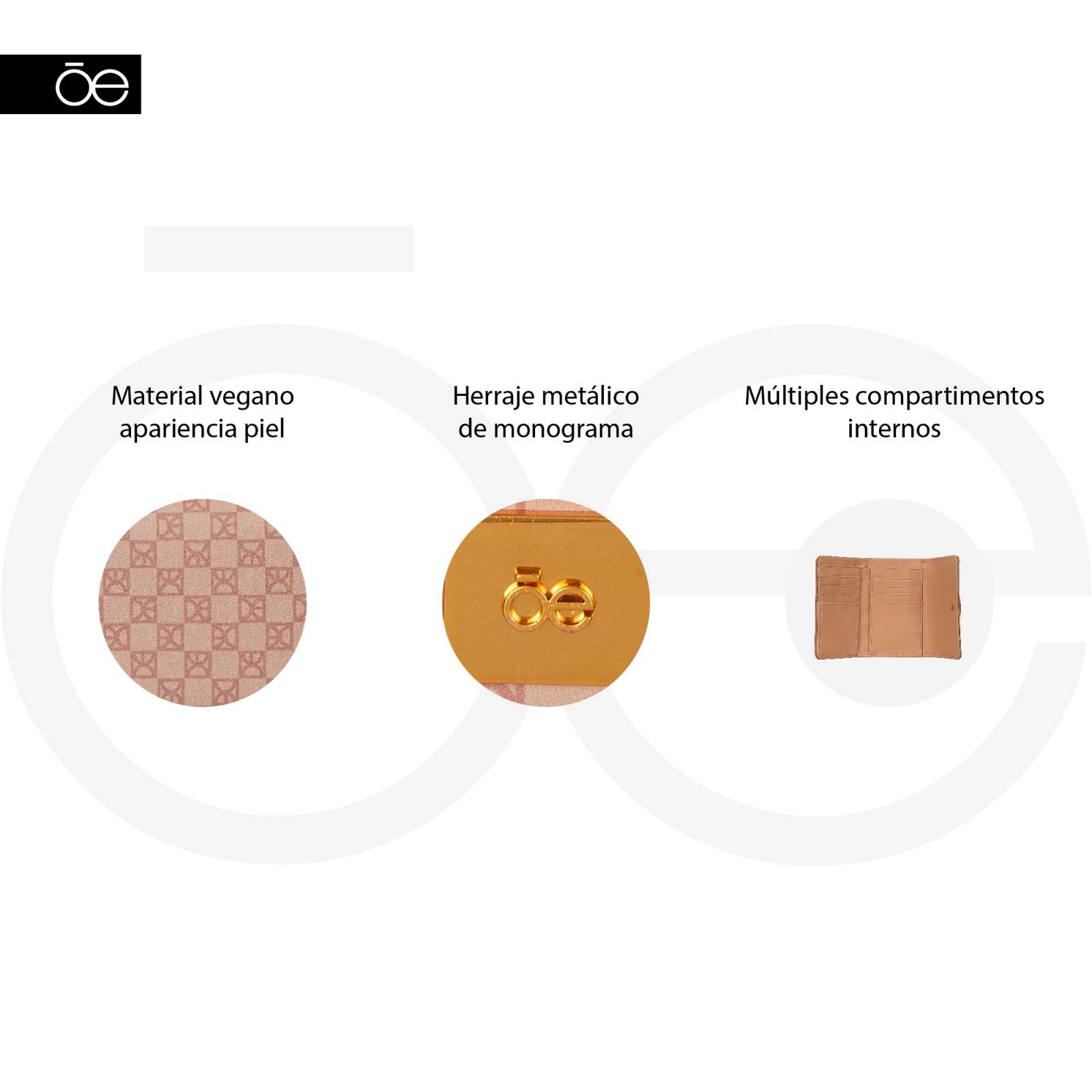 Cartera Flap para Mujer Cloe Estampado de Monograma