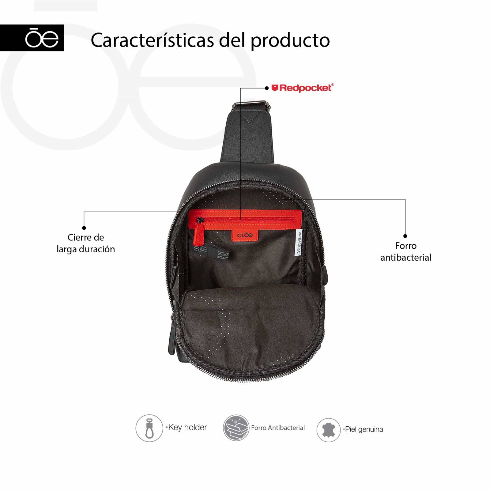 Bolsa Mensajera para Hombre Cloe Uomo Piel Genuina