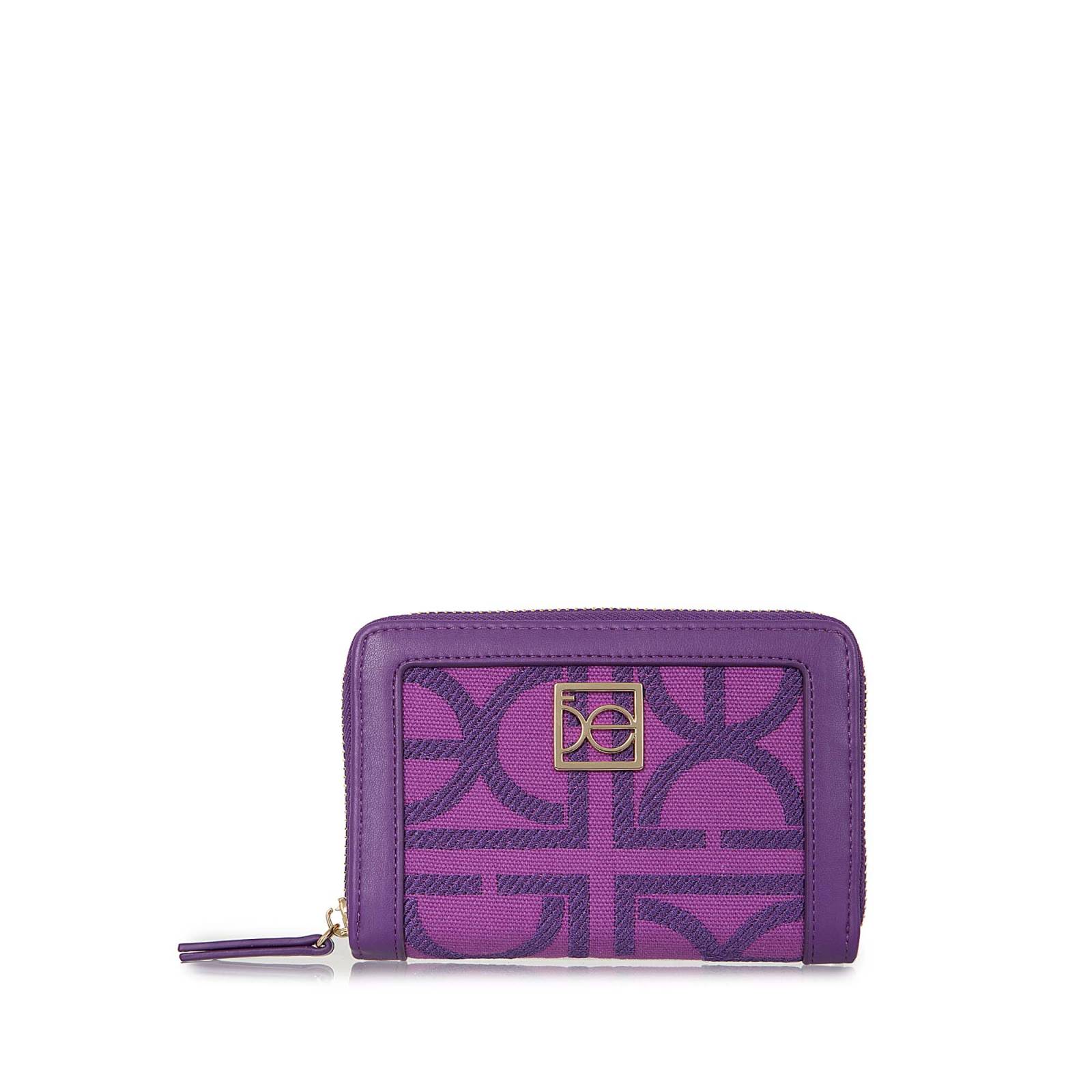 Cartera para Mujer Cloe Mediana Cierre Sencillo Bordada