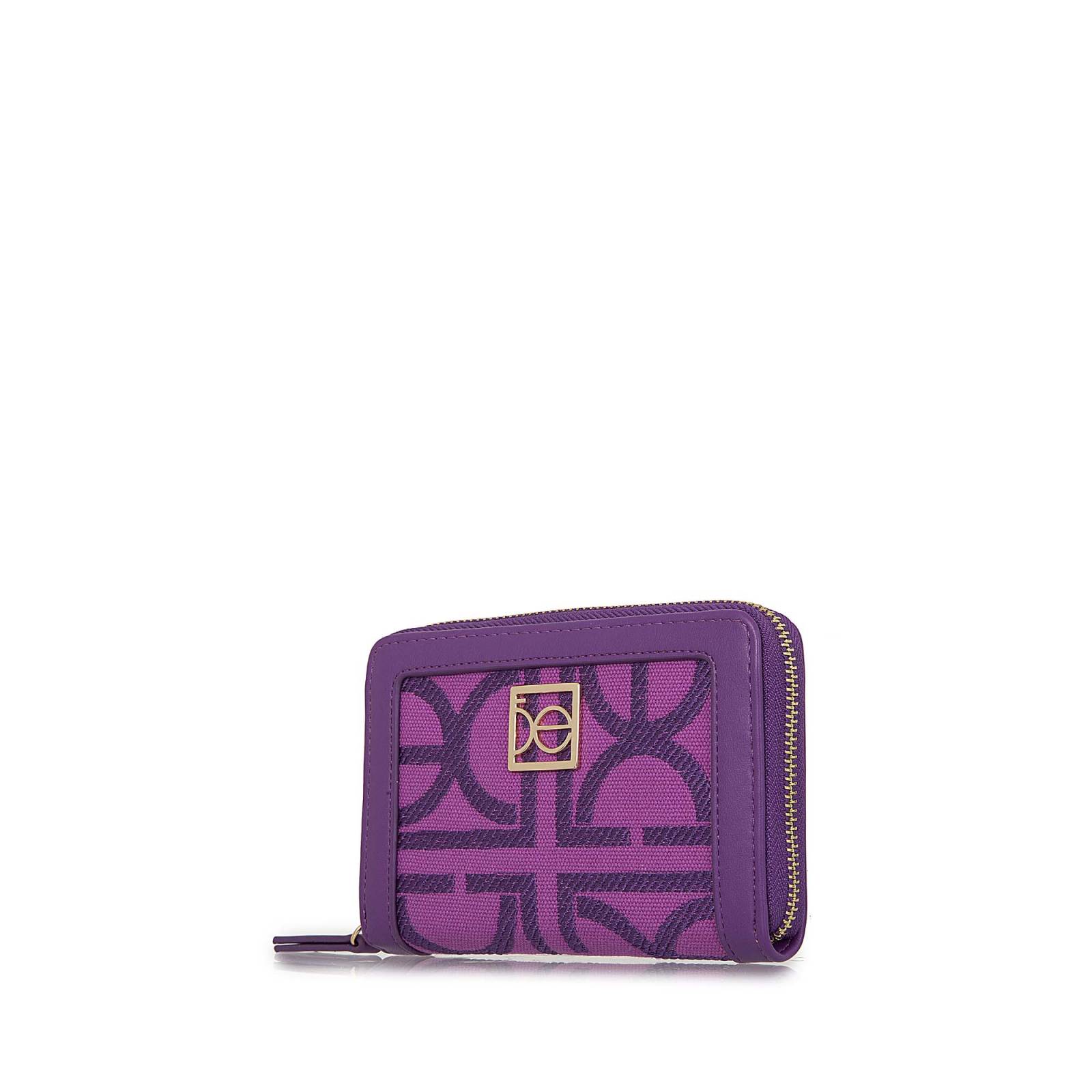 Cartera para Mujer Cloe Mediana Cierre Sencillo Bordada
