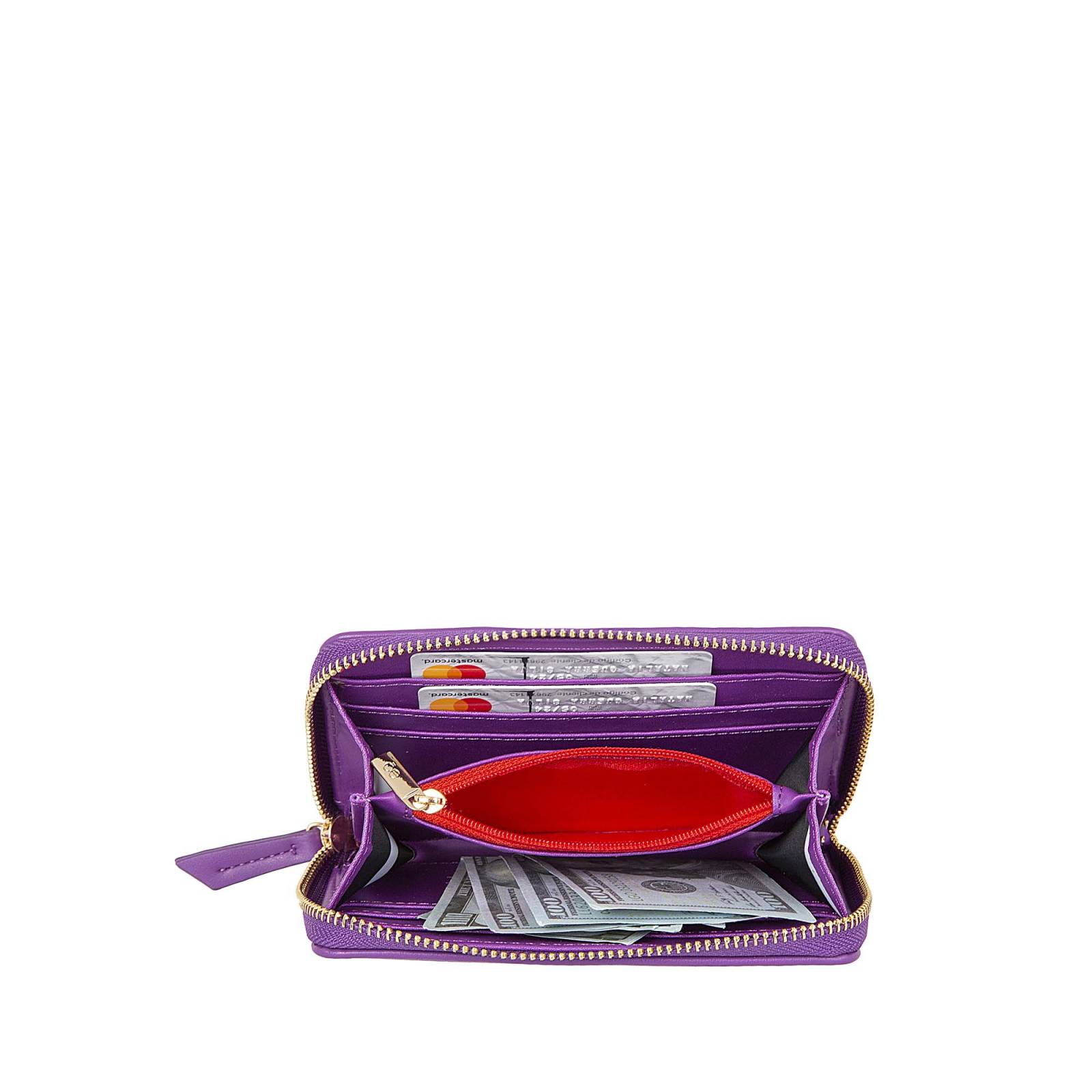 Cartera para Mujer Cloe Mediana Cierre Sencillo Bordada