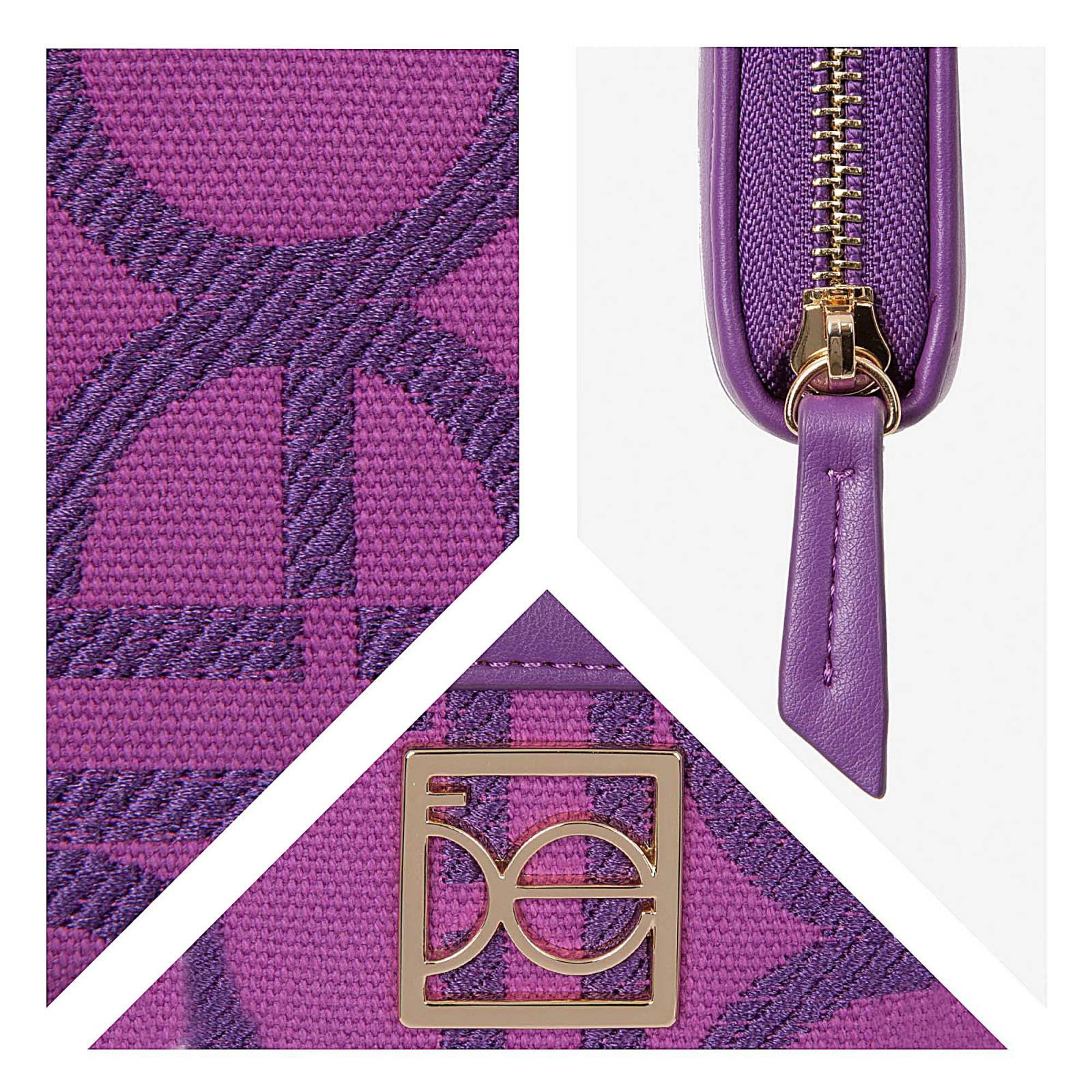 Cartera para Mujer Cloe Mediana Cierre Sencillo Bordada