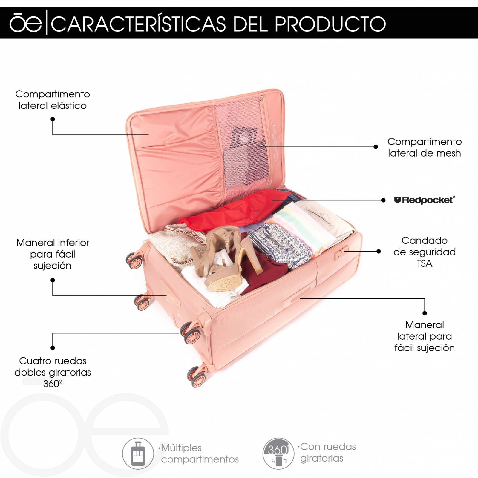 Equipaje Vertical De 28 Pulgadas Cloe Unisex