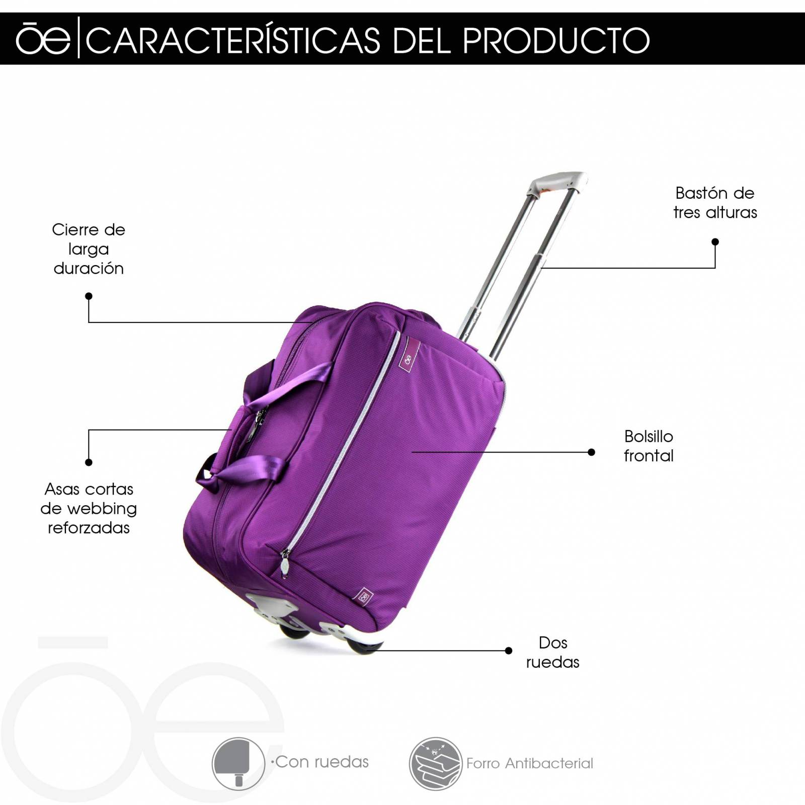 Duffle Bag Cloe con Ruedas