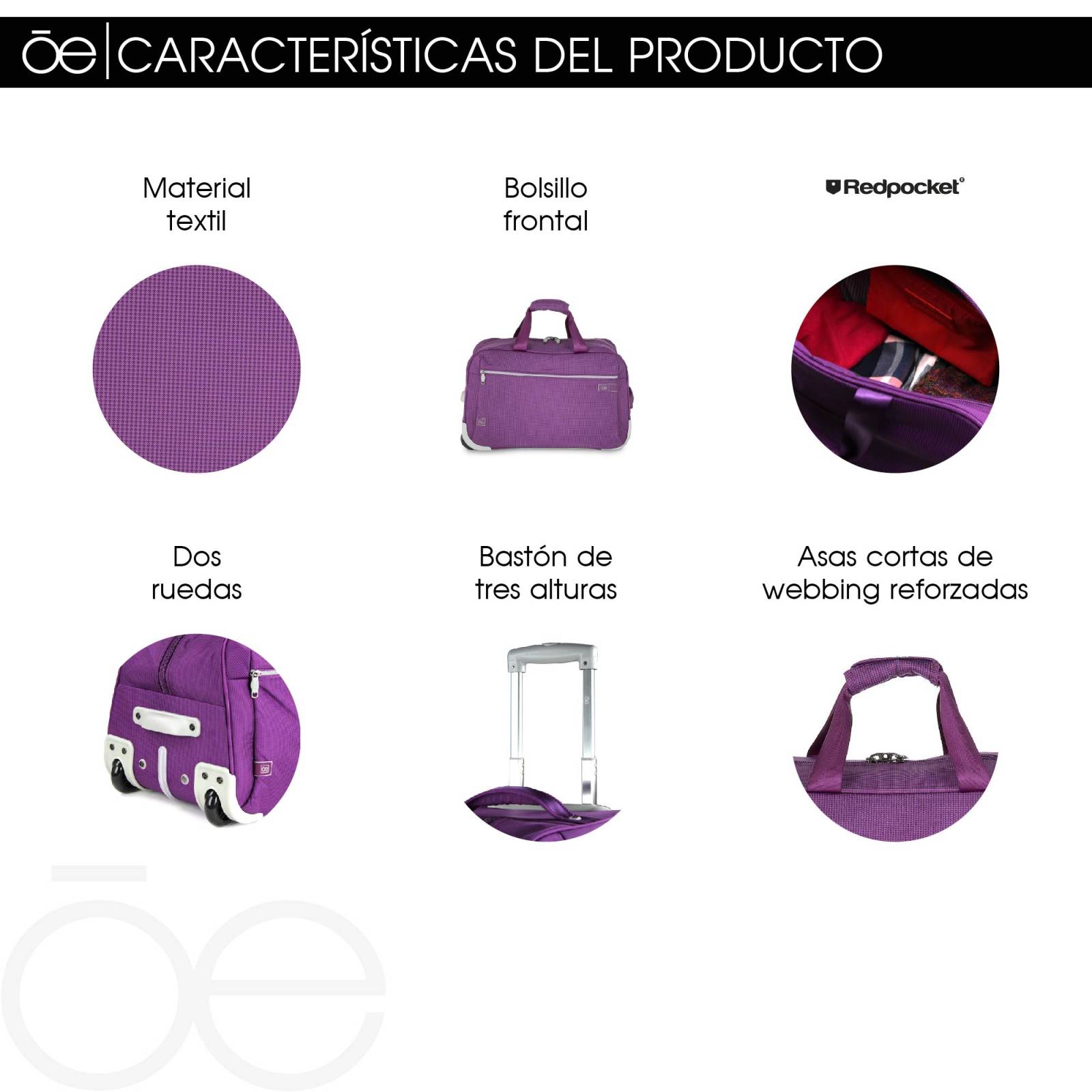 Duffle Bag Cloe con Ruedas