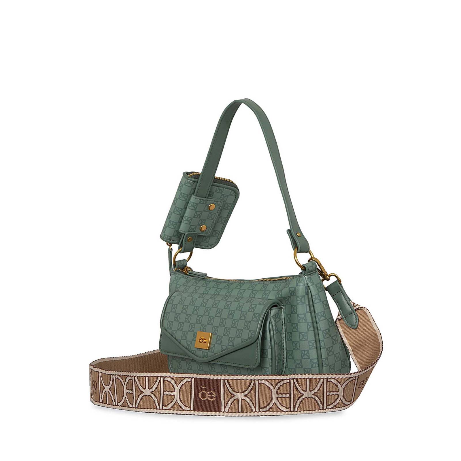 Bolsa Baguette para Mujer Cloe Diseño de Monograma