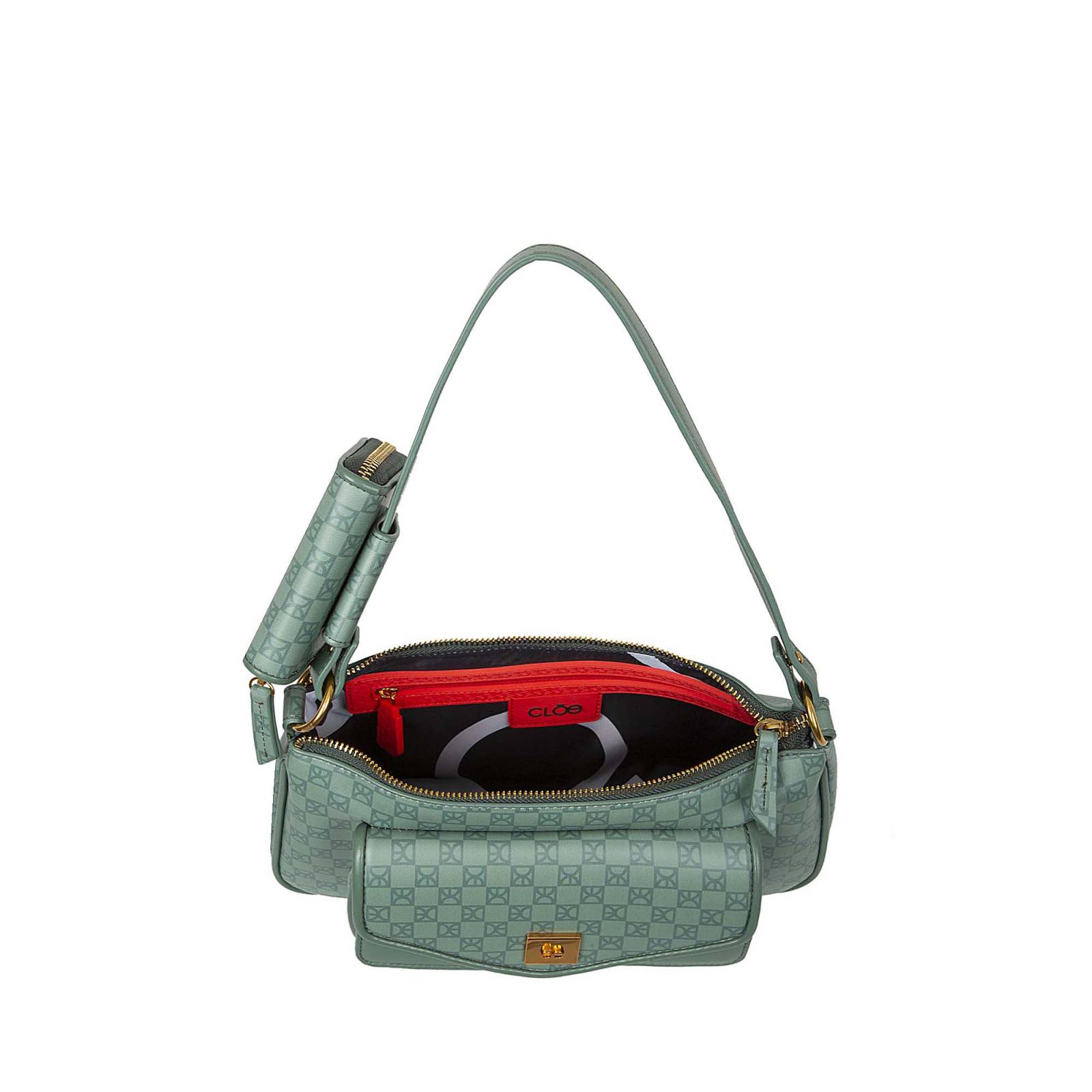 Bolsa Baguette para Mujer Cloe Diseño de Monograma