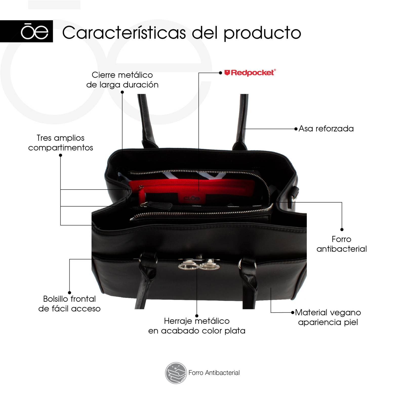 Bolsa Cloe Original de Mano Para Dama Varios