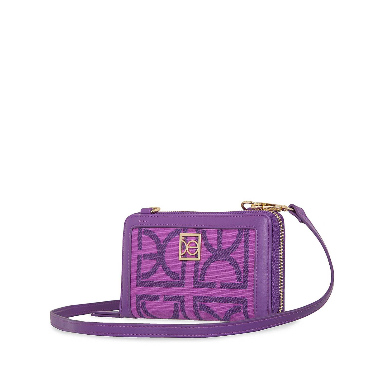 Cartera para Mujer Cloe Grande Cierre Sencillo Bordada