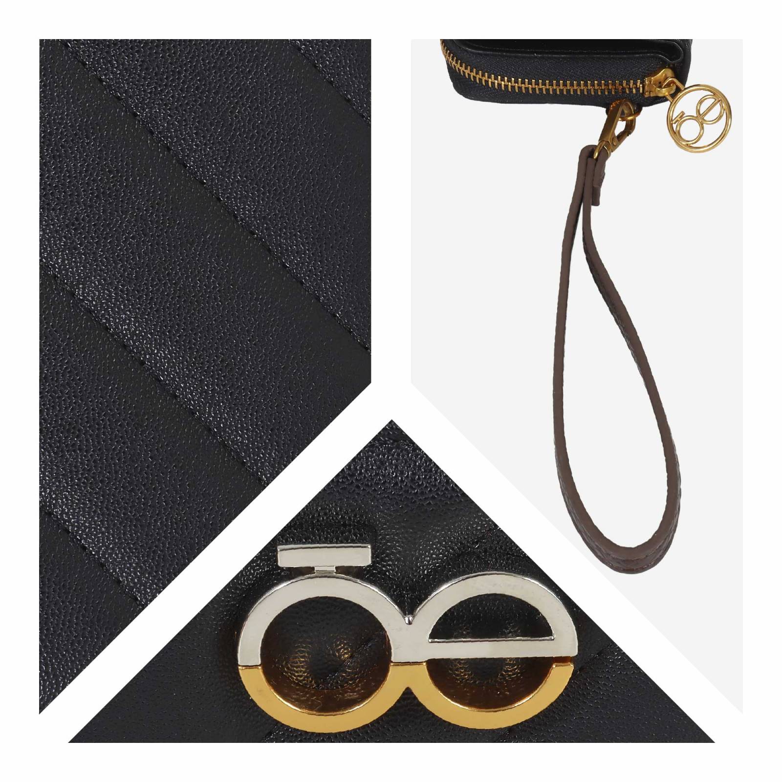 Cartera para Mujer Cloe Mediana Diseño Acolchado con Cierre