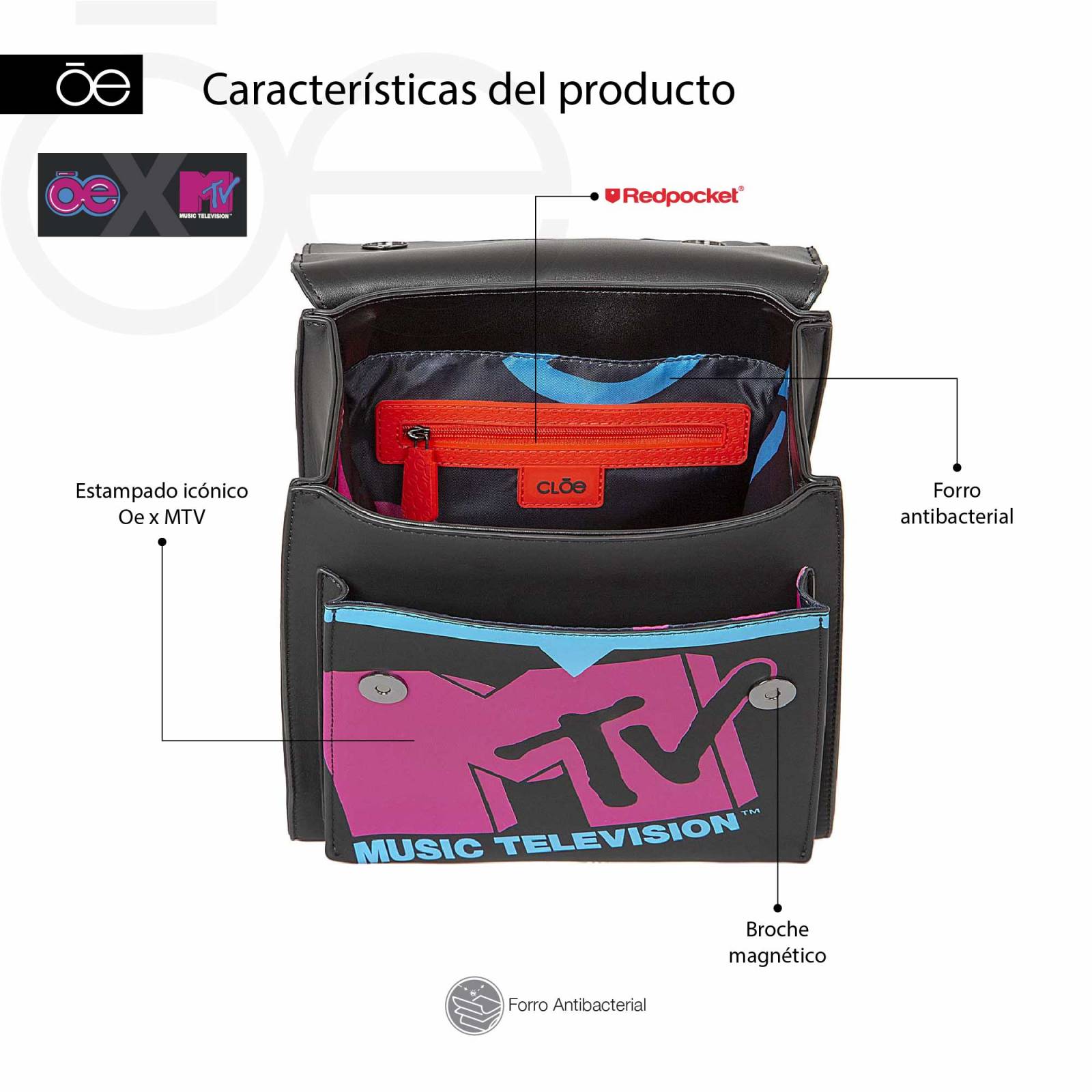 Mochila para Mujer Chica MTV x Oe