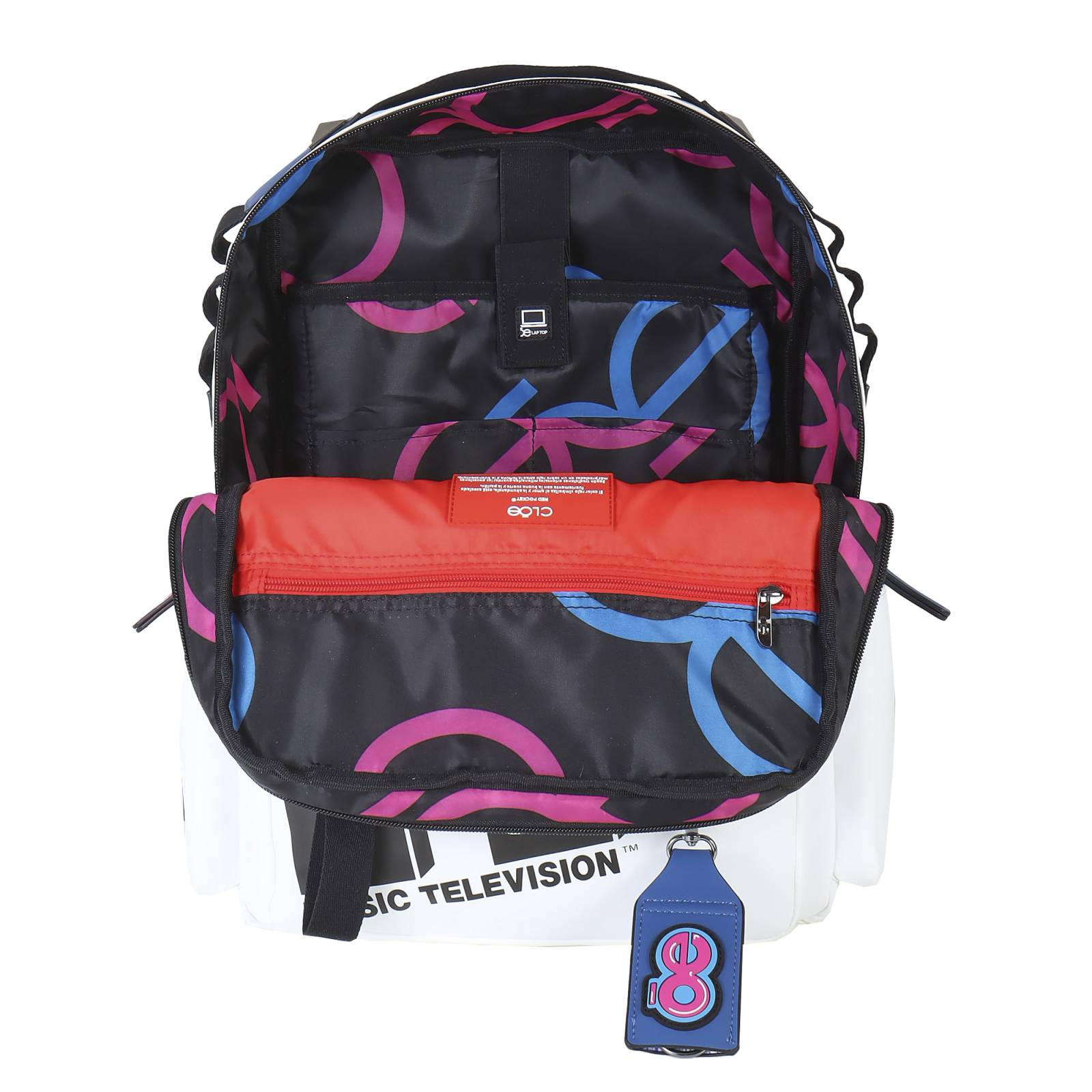 Mochila para Mujer MTV x Oe Porta Laptop Resistente al Agua