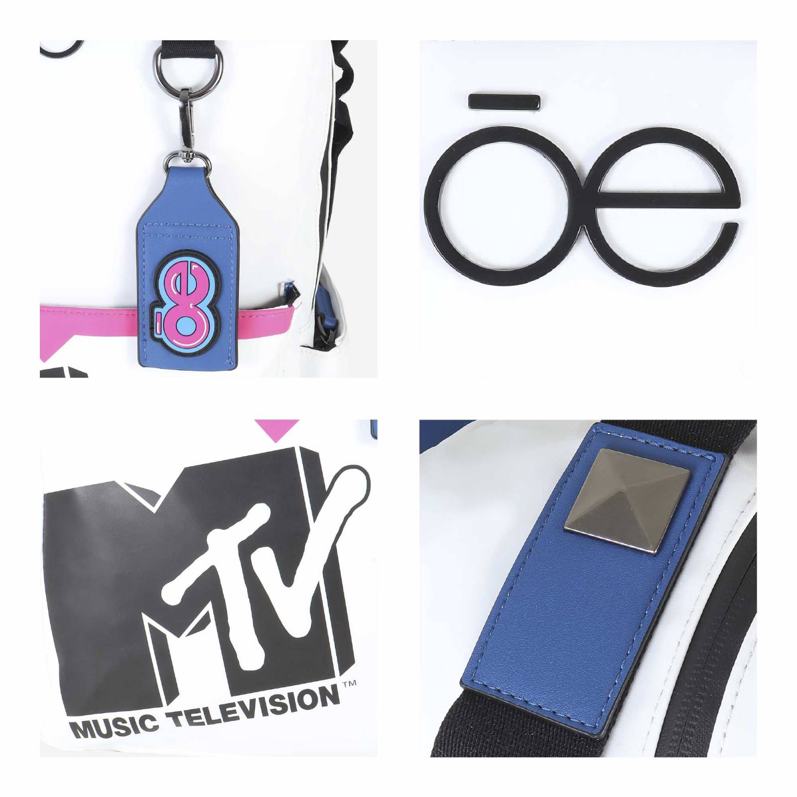 Mochila para Mujer MTV x Oe Porta Laptop Resistente al Agua