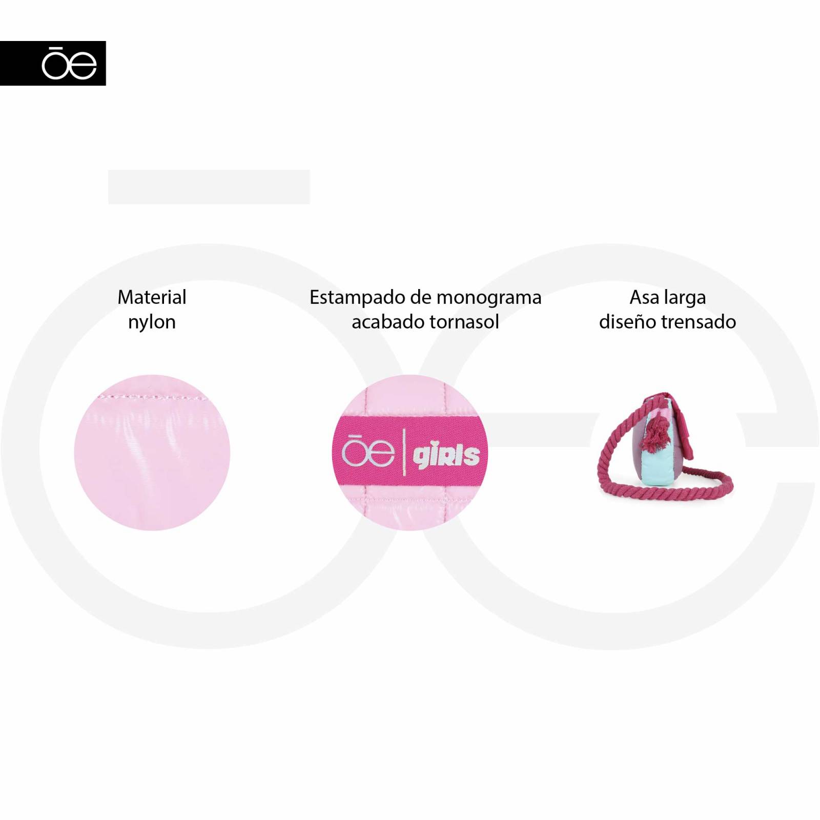Bolsa Crossbody para Niña Cloe Acolchada a Cuadros
