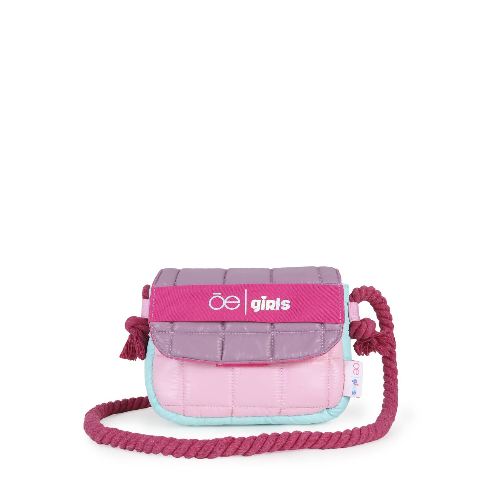 Bolsa Crossbody para Niña Cloe Acolchada a Cuadros