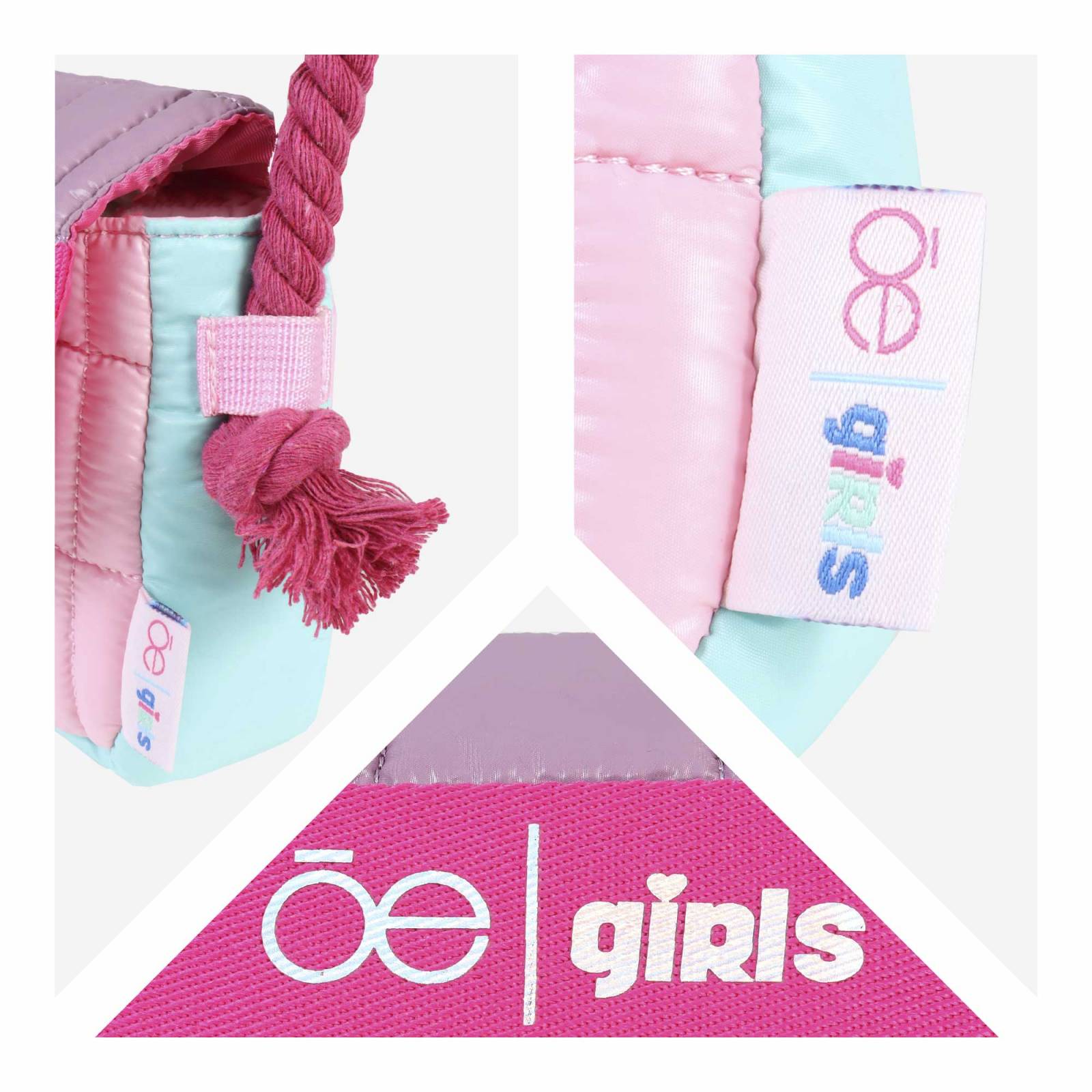 Bolsa Crossbody para Niña Cloe Acolchada a Cuadros
