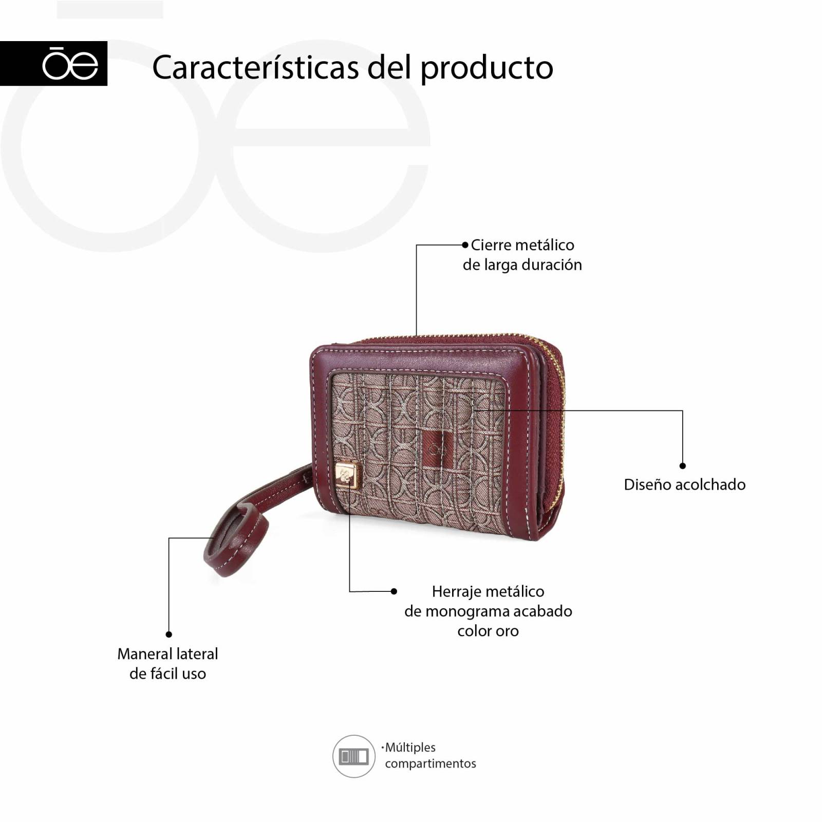 Cartera para Mujer Cloe Mediana Jacquard con Maneral