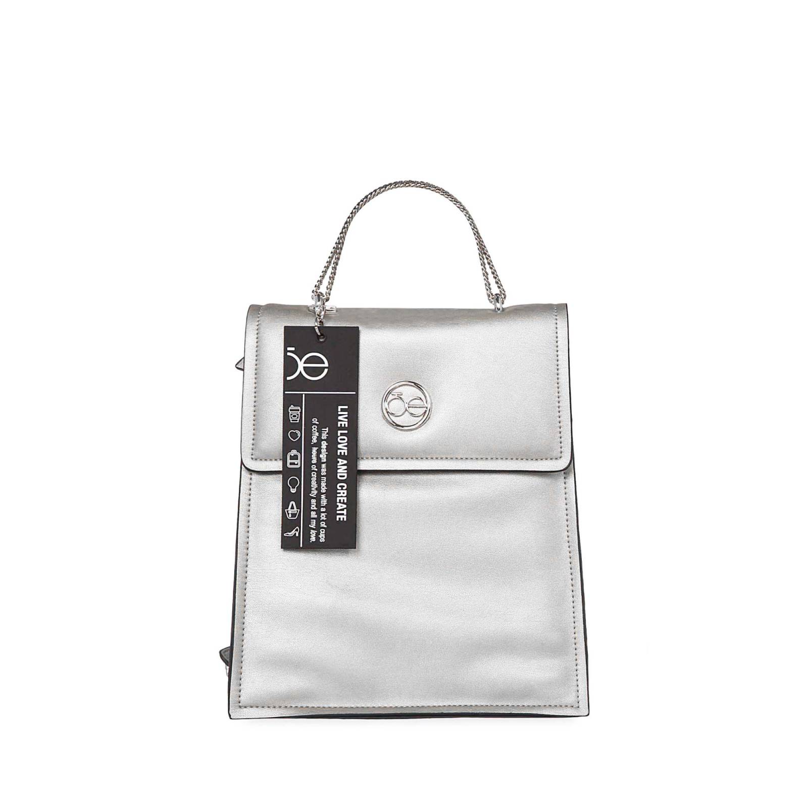 Mochila para Mujer Cloe Look Metálico