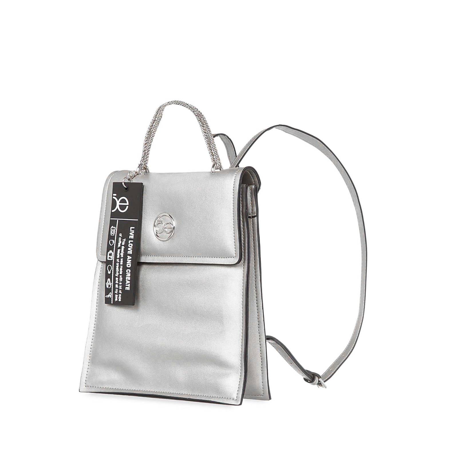 Mochila para Mujer Cloe Look Metálico