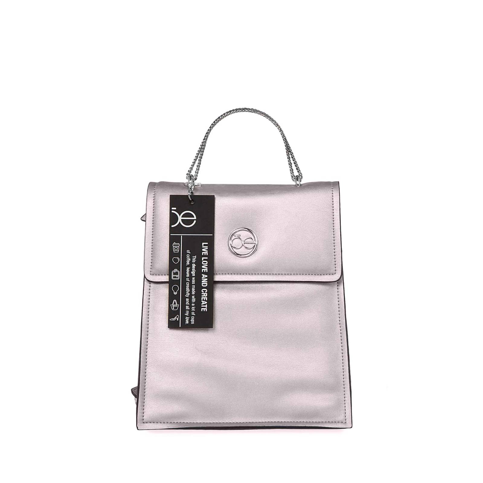 Mochila para Mujer Cloe Look Metálico