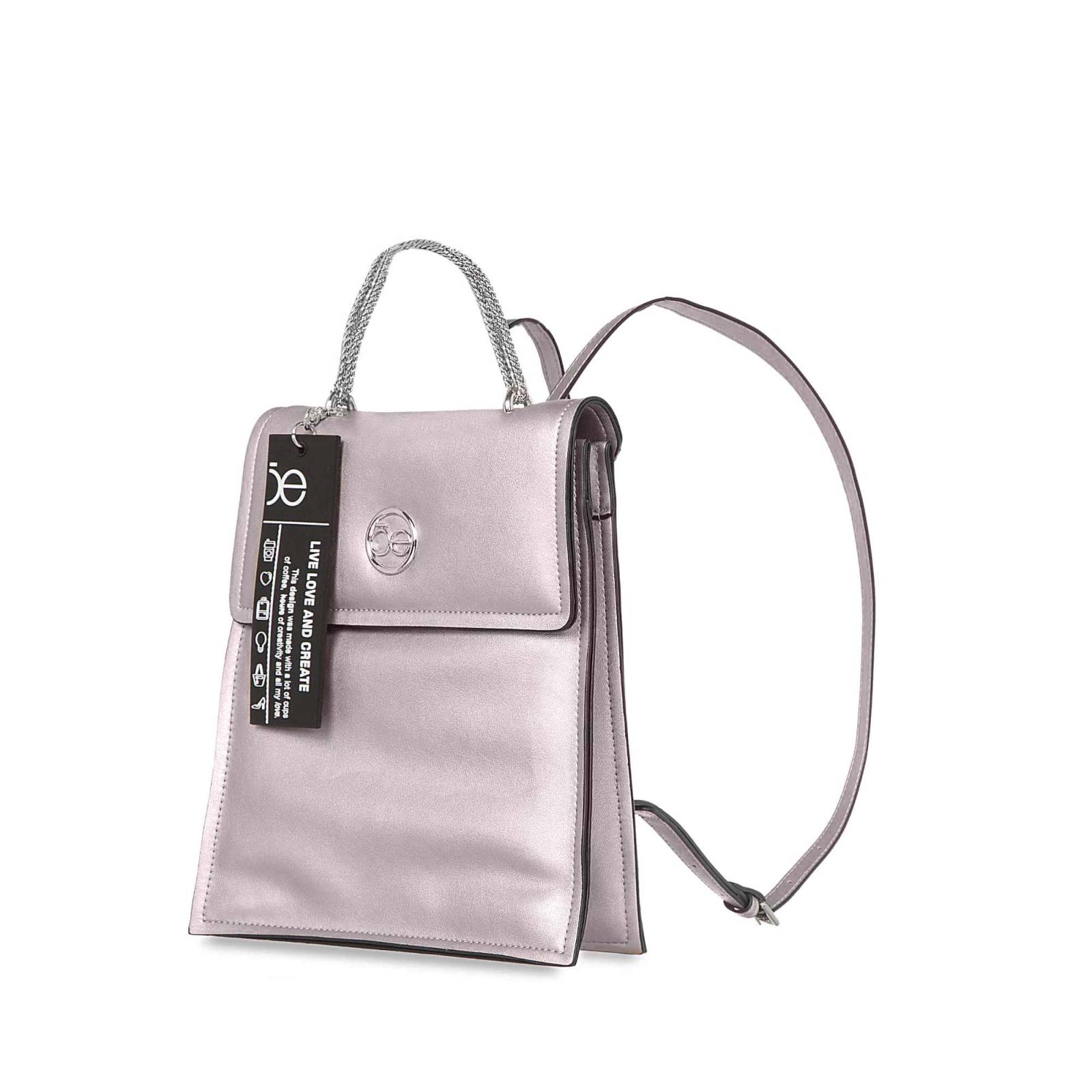 Mochila para Mujer Cloe Look Metálico