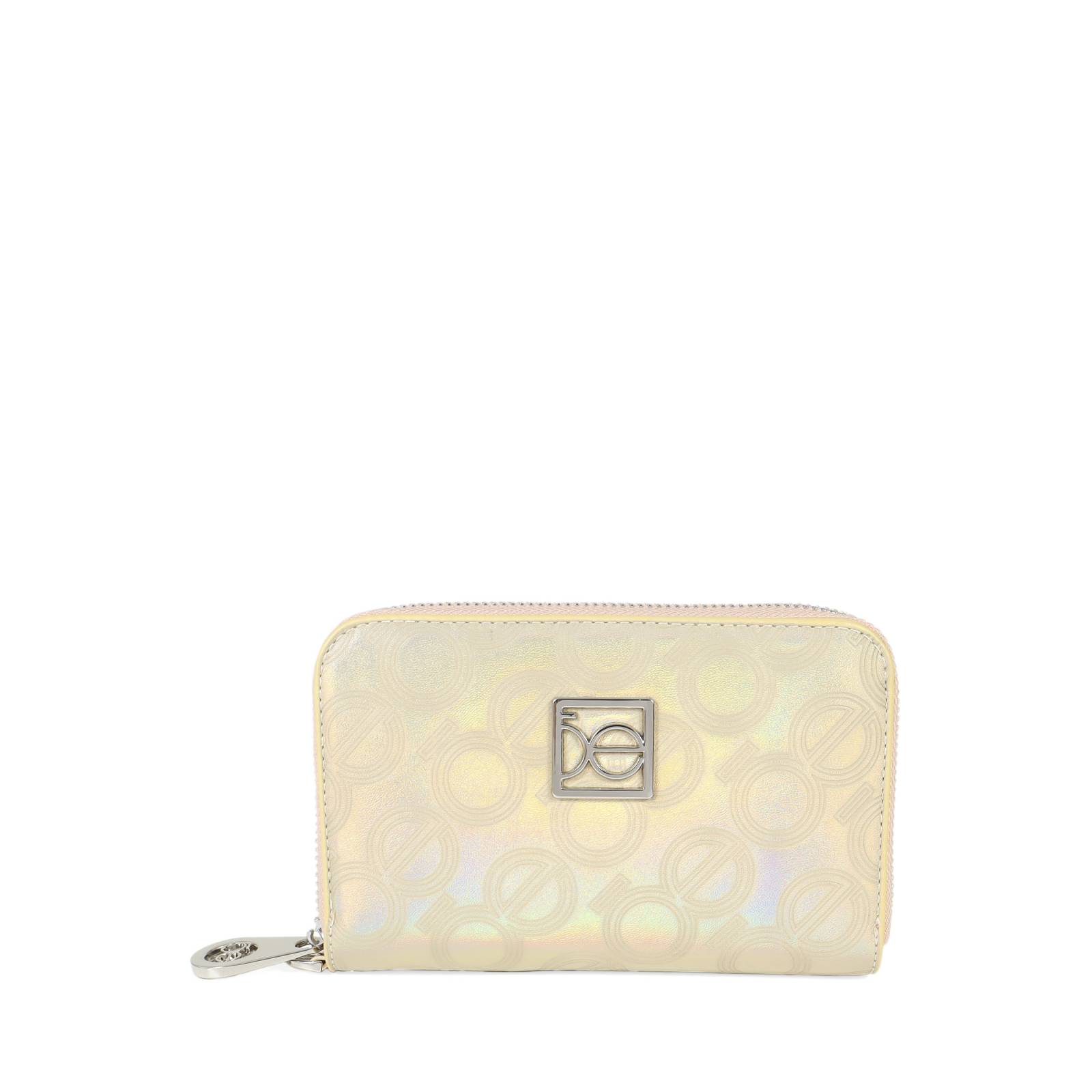 Cartera Cloe Mediana Cierre Sencillo con Maneral color Oro