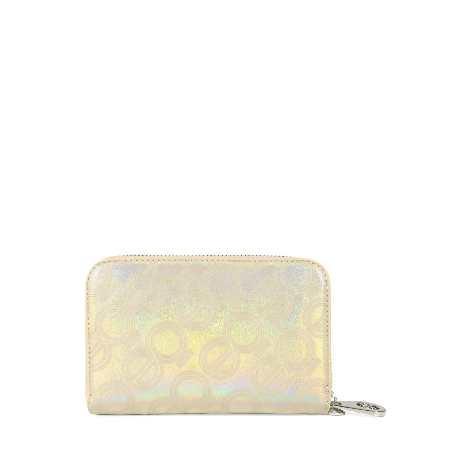 Cartera Cloe Mediana Cierre Sencillo con Maneral color Oro