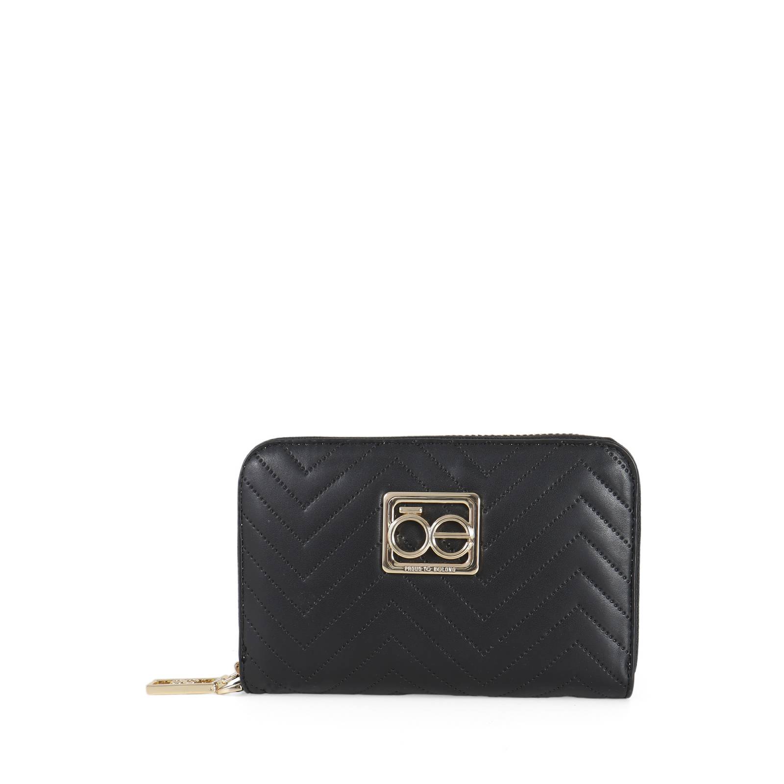 Cartera Cloe Mediana Cierre Sencillo con Maneral color Negro