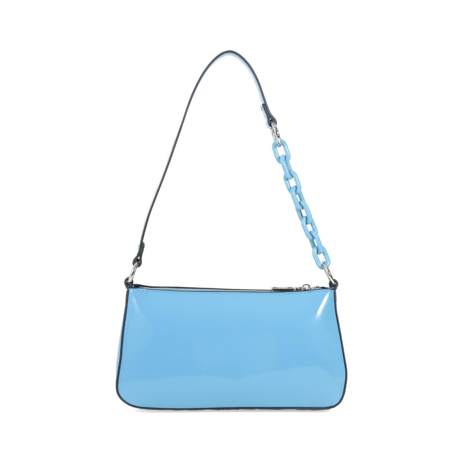 Bolsa Baguette Cloe 2 en 1 Charol color Azul