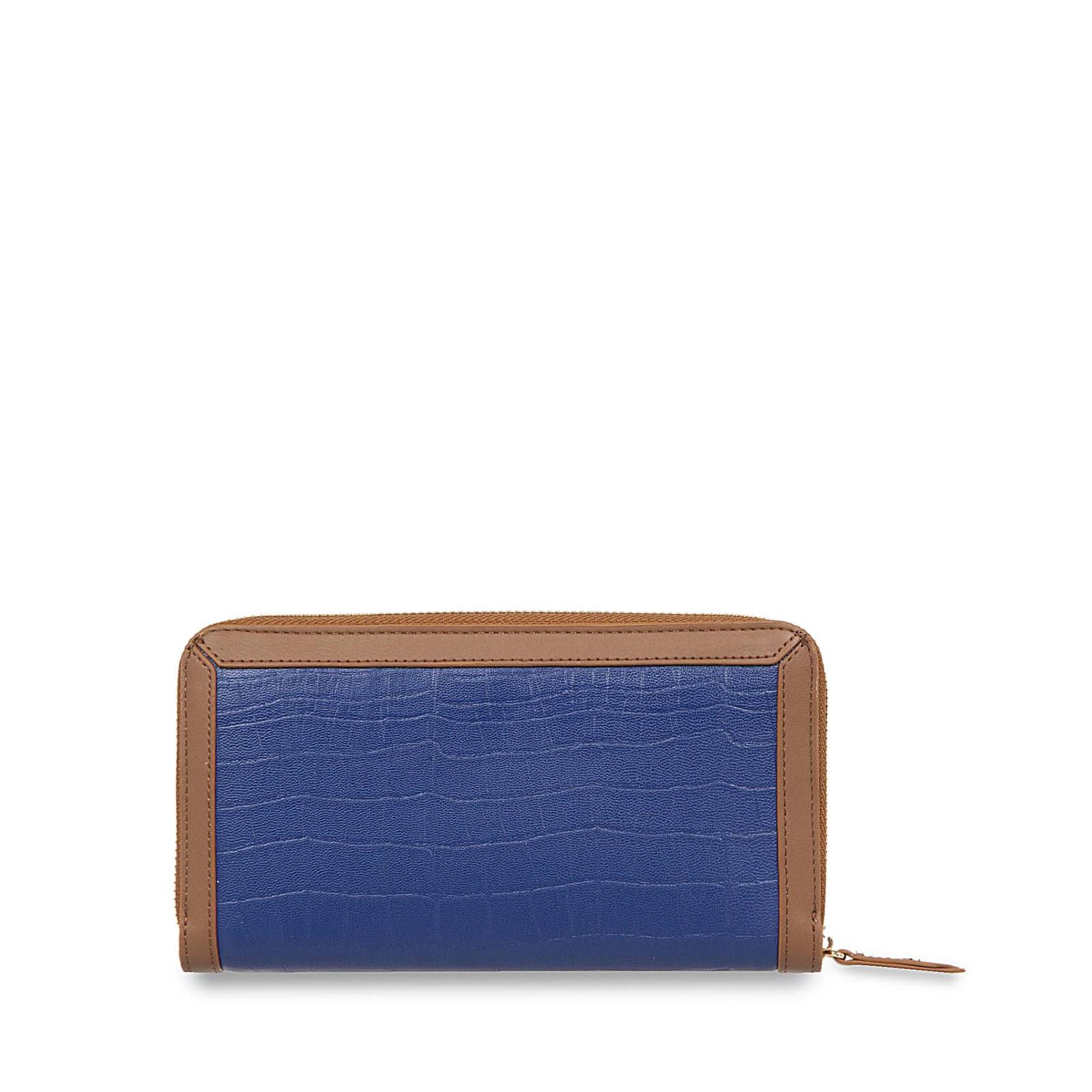 Cartera Cloe Grande Cierre Sencillo color Azul Eléctrico