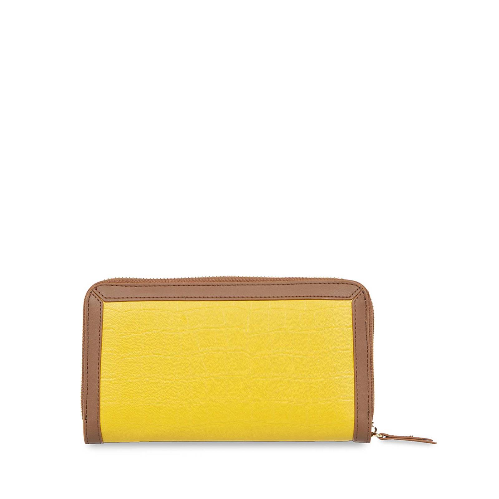 Cartera Cloe Grande Cierre Sencillo color Amarillo Ocre