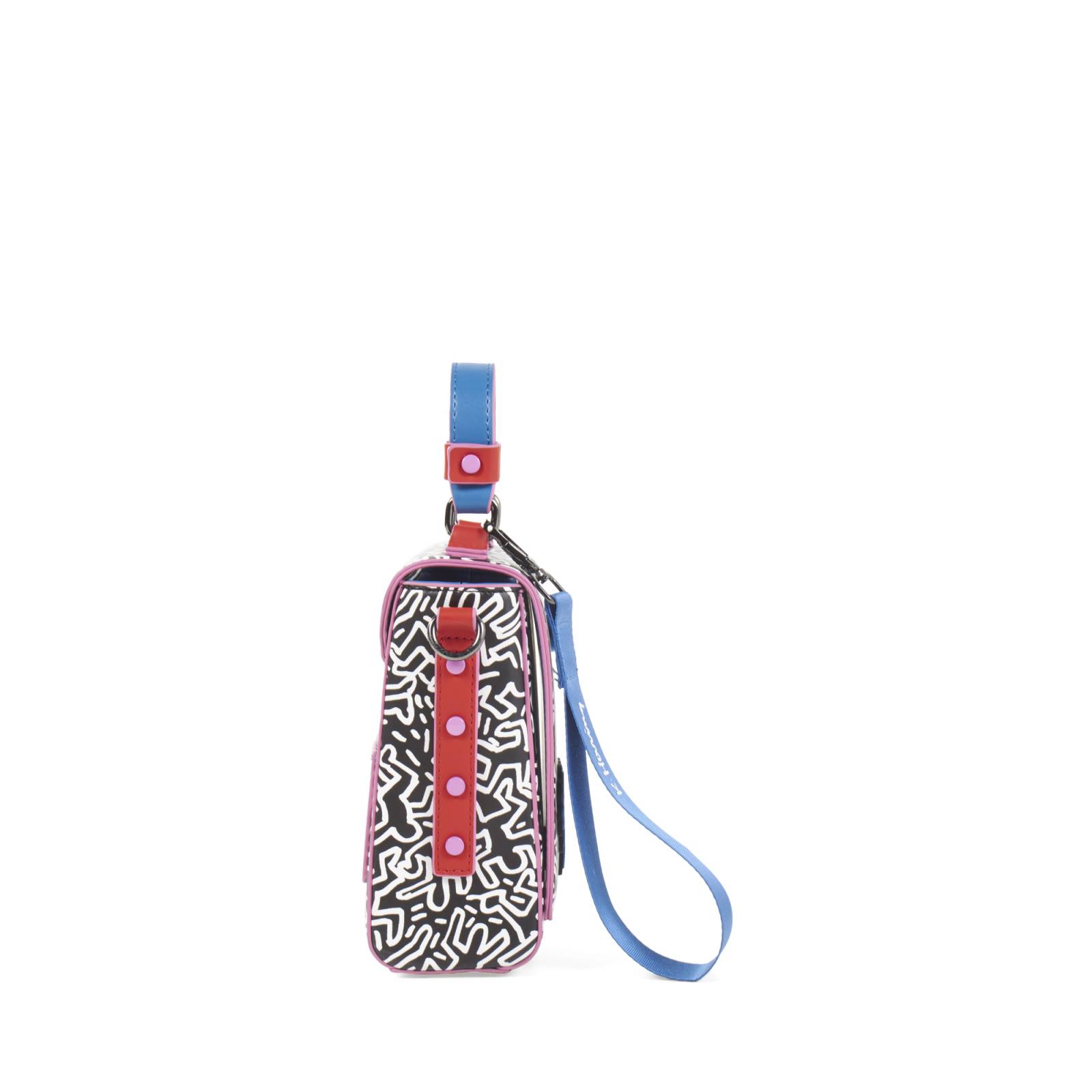 Bolsa Briefcase Cloe Para Mujer Vertical Keith Haring x Oe