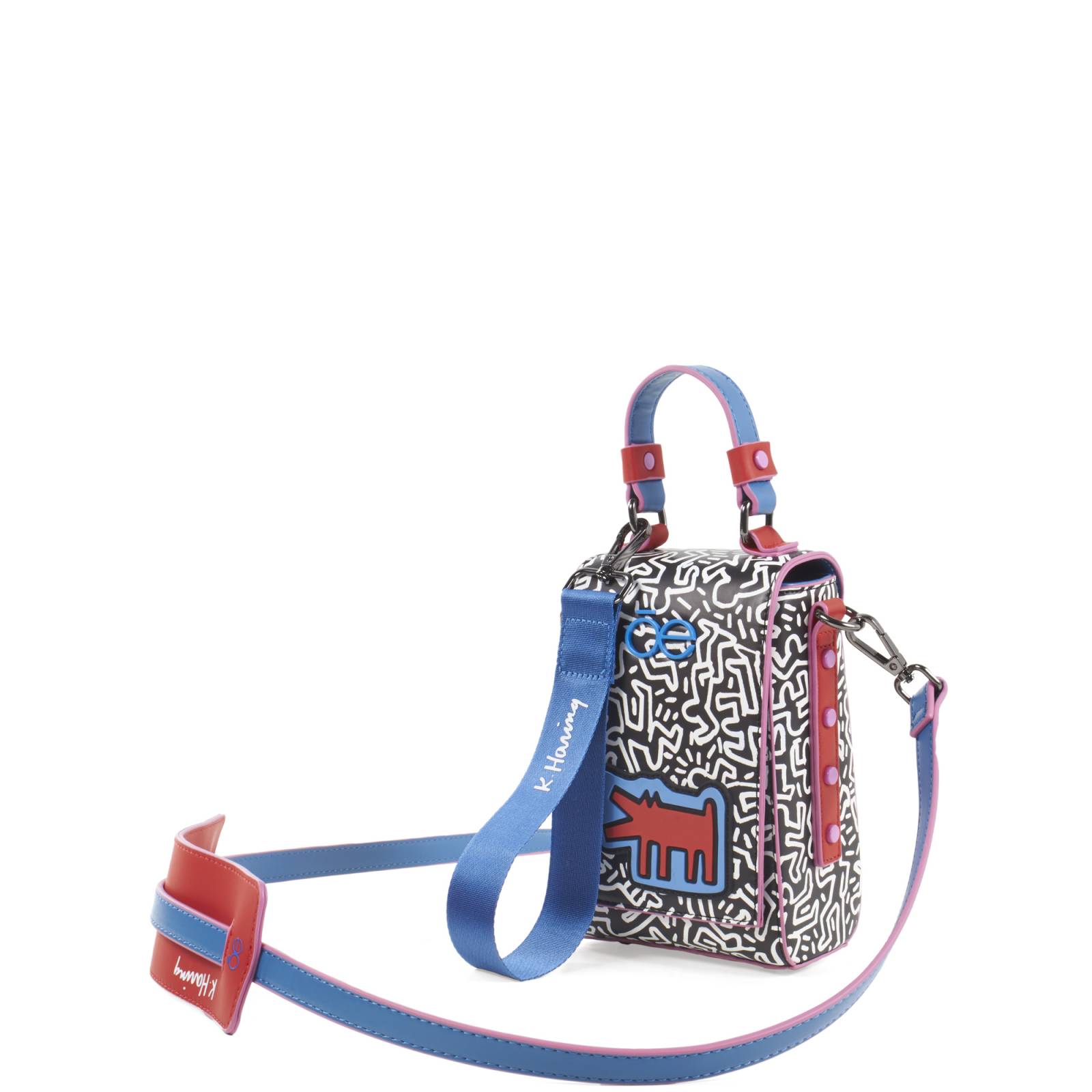 Bolsa Briefcase Cloe Para Mujer Vertical Keith Haring x Oe