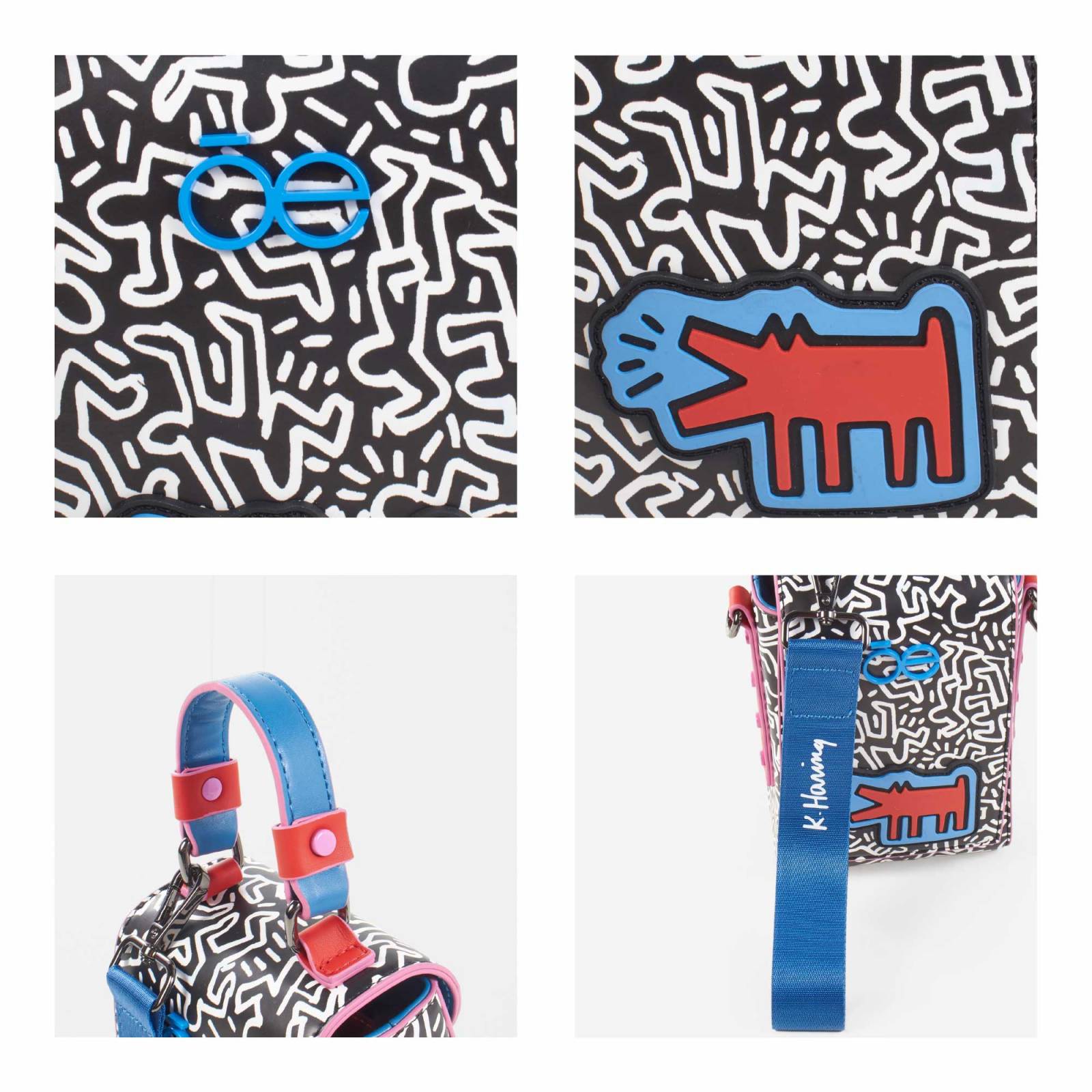 Bolsa Briefcase Cloe Para Mujer Vertical Keith Haring x Oe
