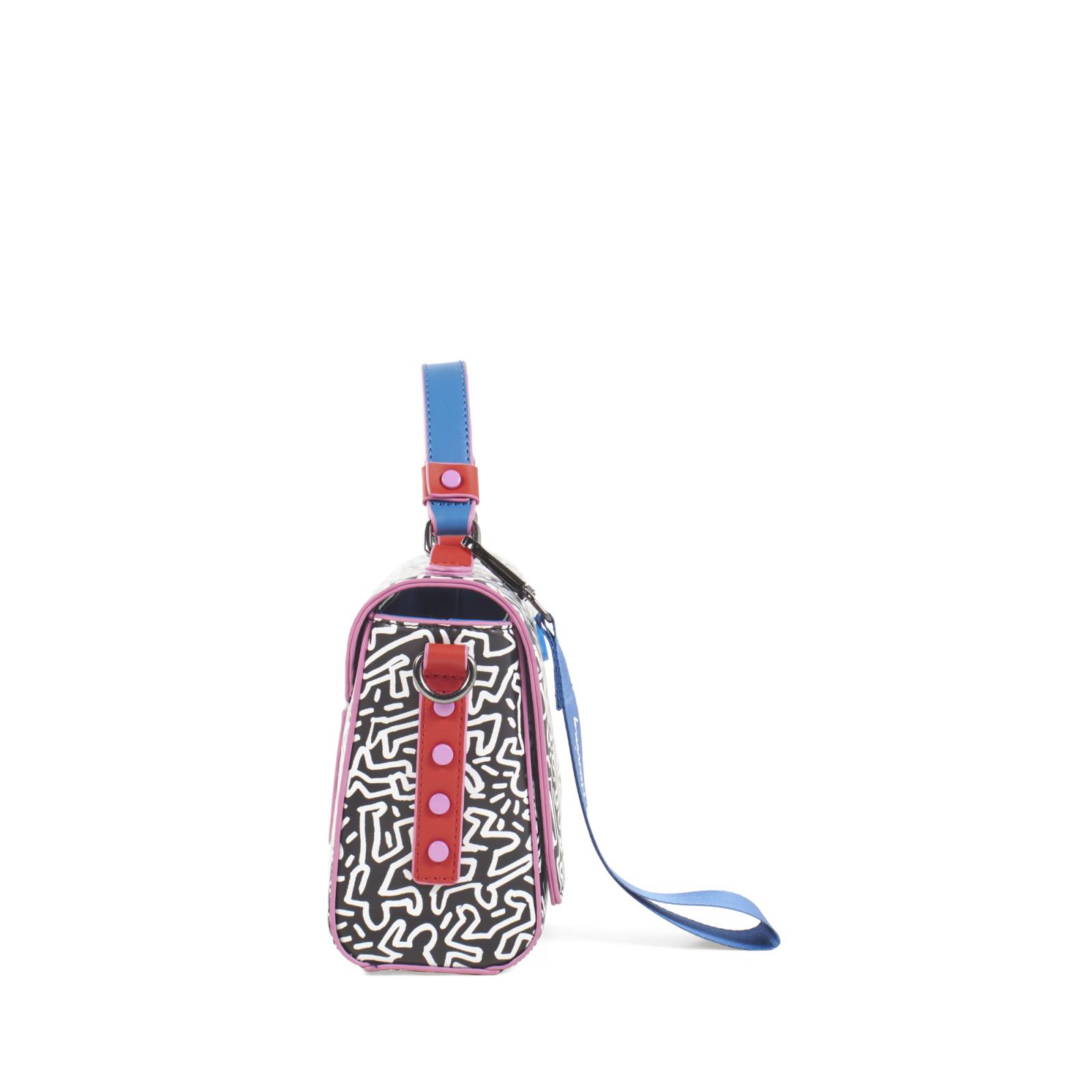 Bolsa Briefcase Para Mujer Keith Haring x Oe Asa larga