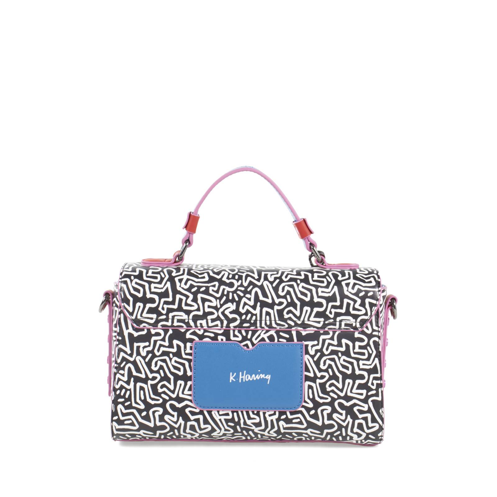 Bolsa Briefcase Para Mujer Keith Haring x Oe Asa larga
