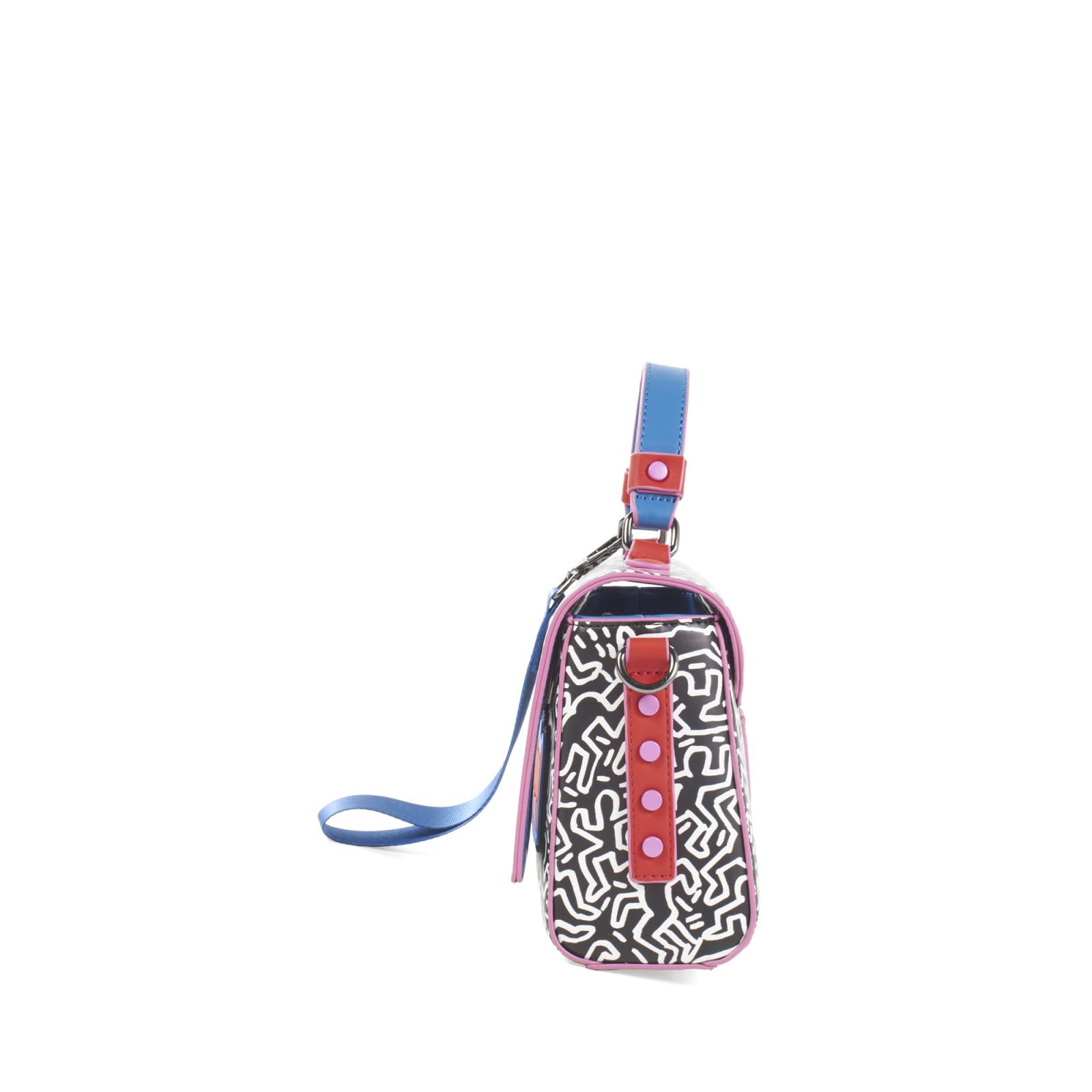 Bolsa Briefcase Para Mujer Keith Haring x Oe Asa larga